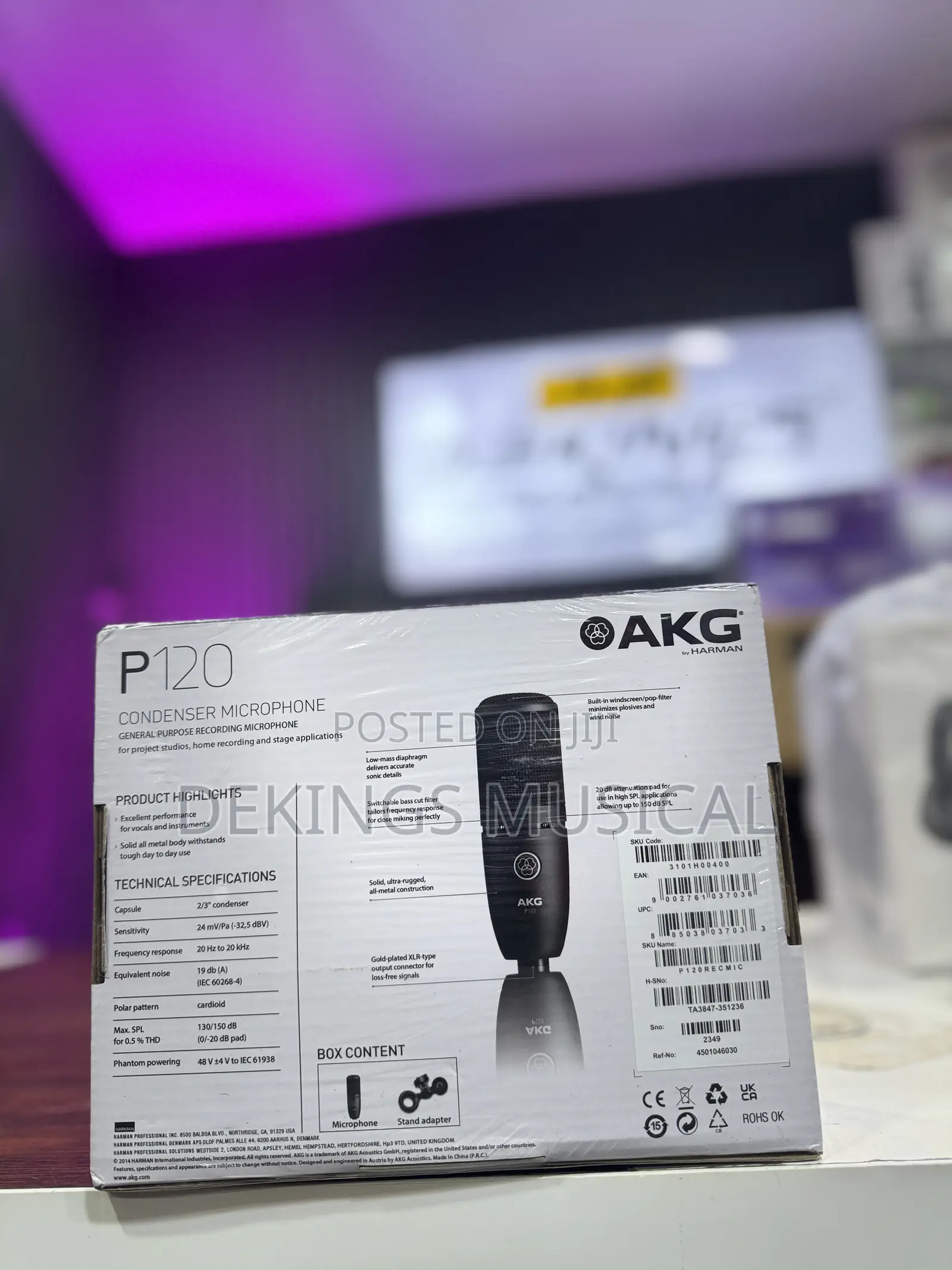 Akg P120 Studio Recording Condenser Microphone