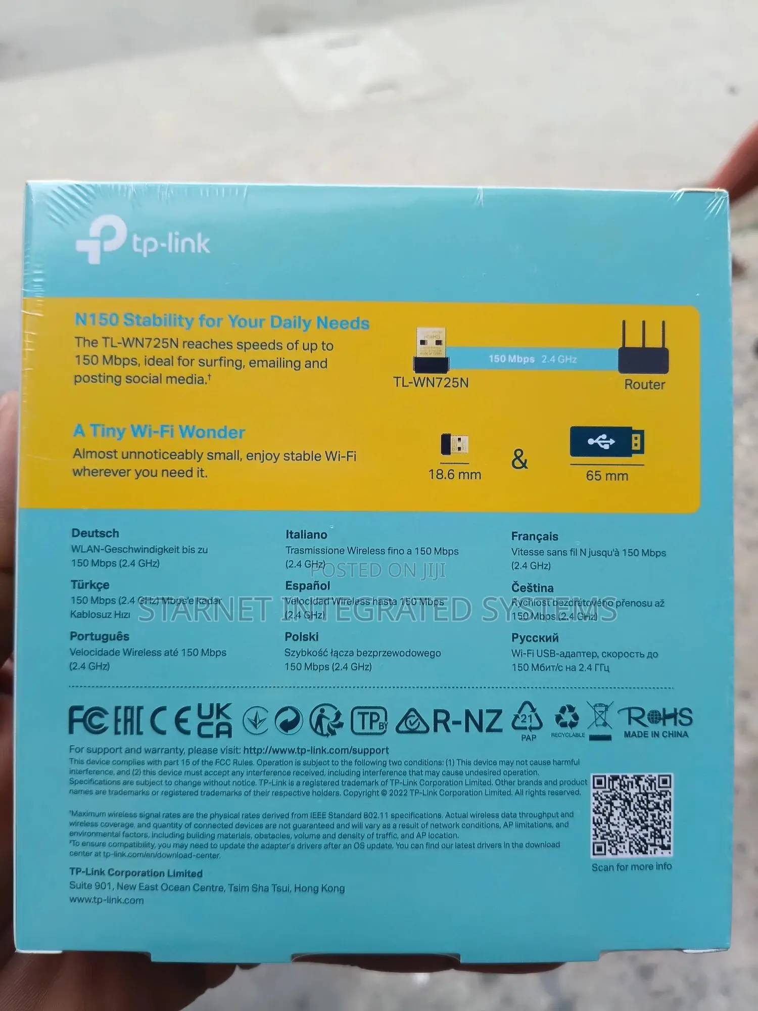 Tl-Wn725n 150mbps Wireless N Nano Usb Adapter