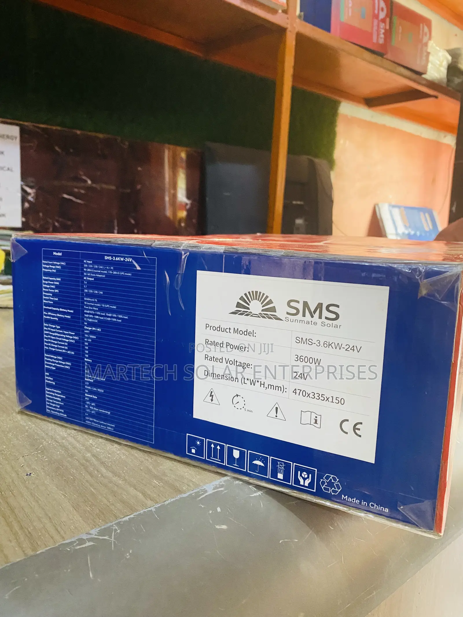SMS Hybrid Inverter 3.6kwh/24v