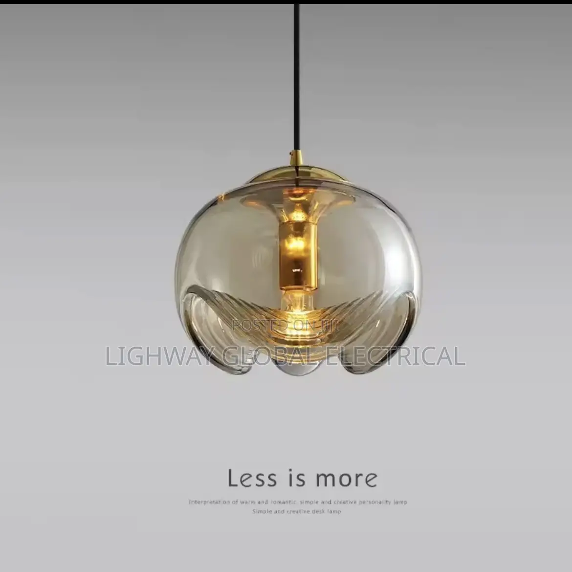Modern Luxury Medieval European Glass Pendant Dropping Light