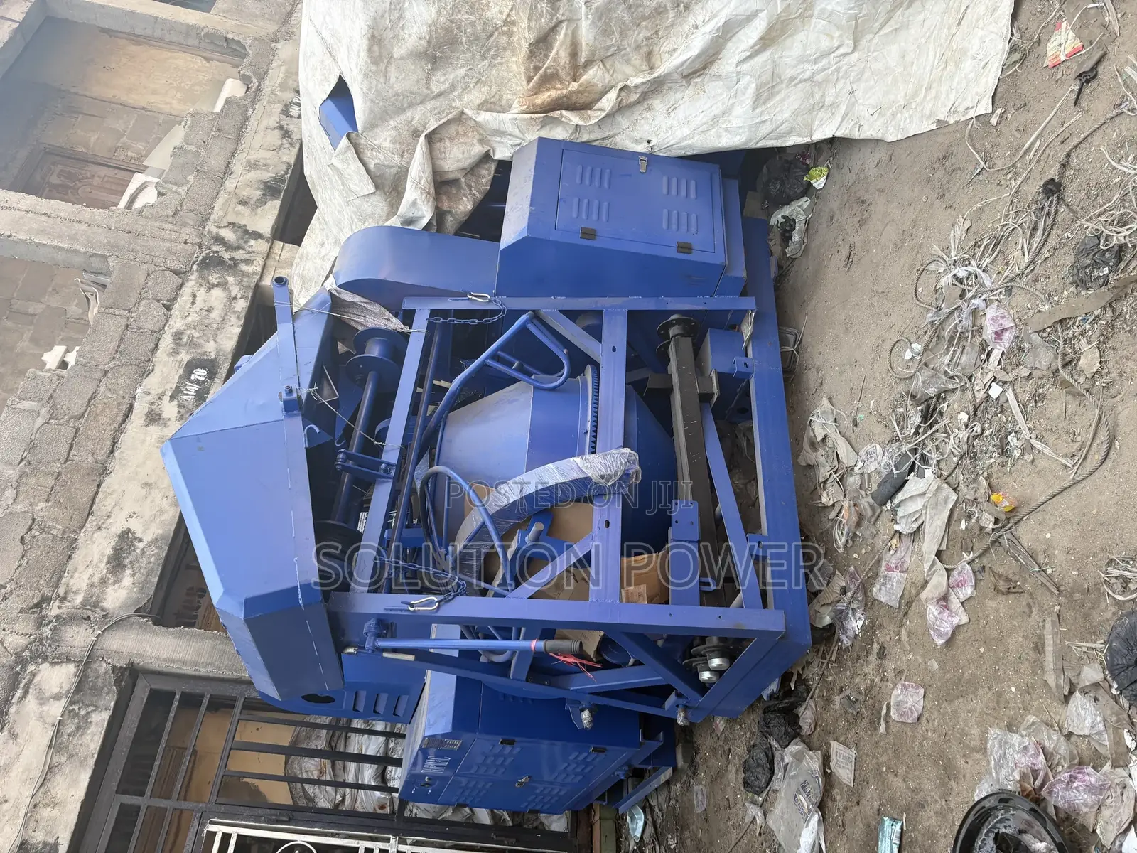 Concrete Mixer With Hoist With Wheel Barrow