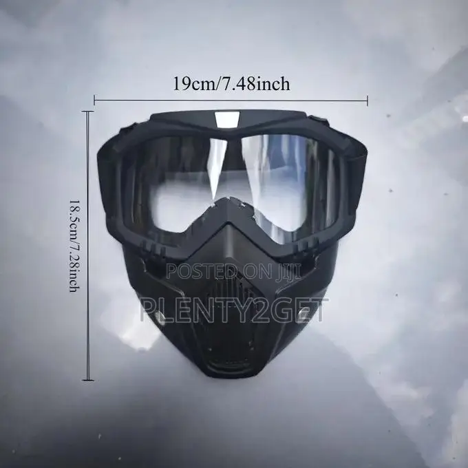 Anti-Fog Archery Sports Face Shield - Detachable and Adjustable Design