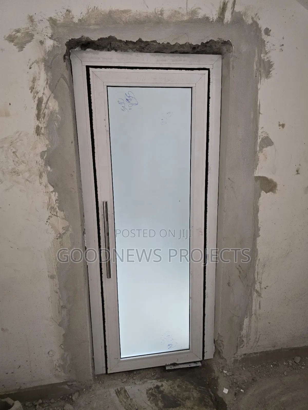 Frosted Aluminium Swing Door