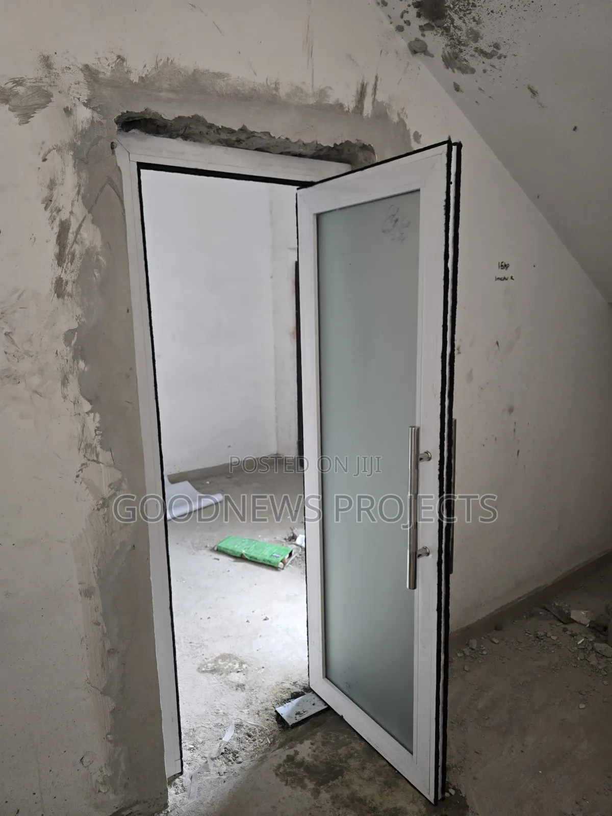Frosted Aluminium Swing Door