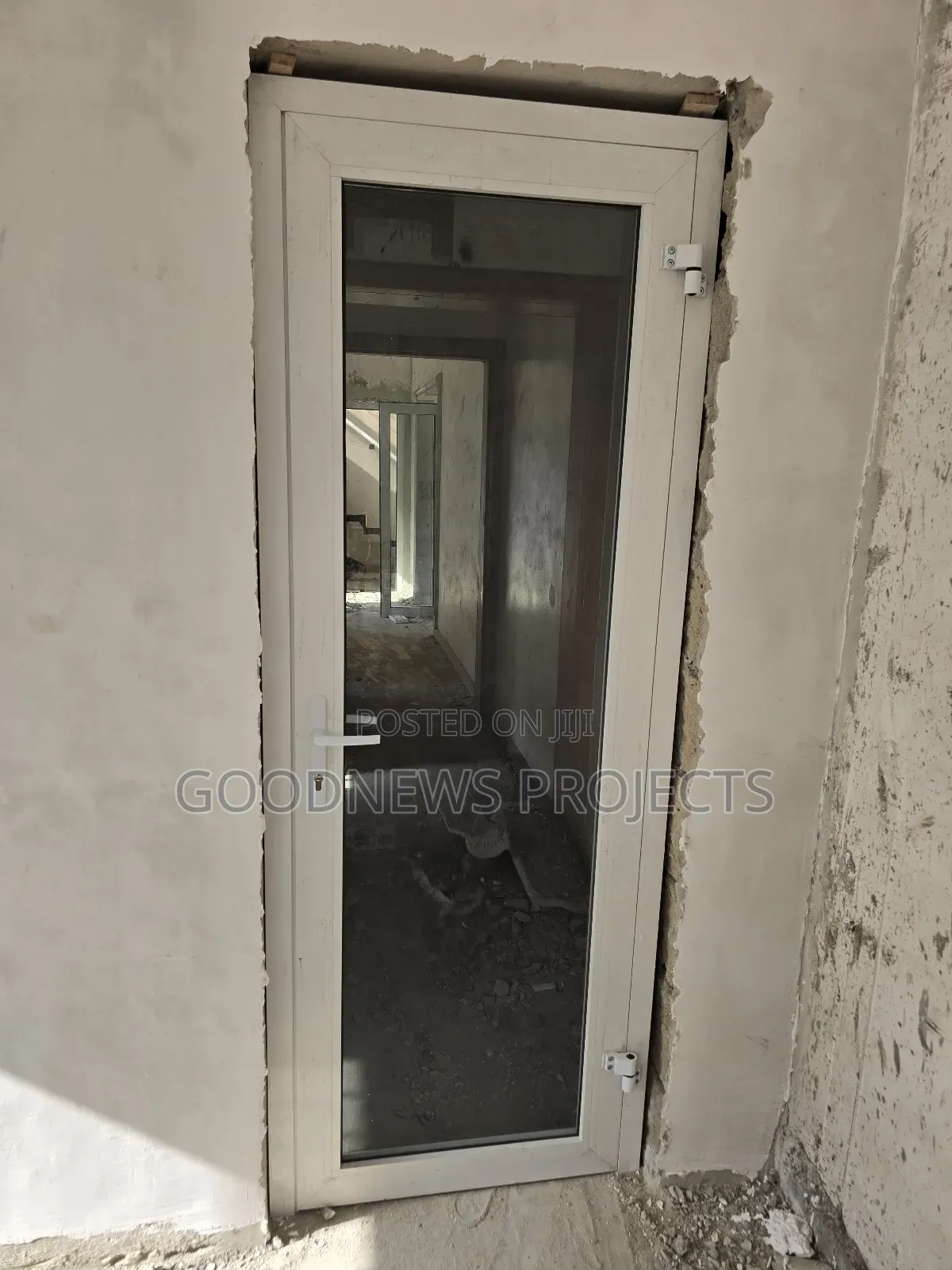 Laminated Glass Aluminium Hinged Door