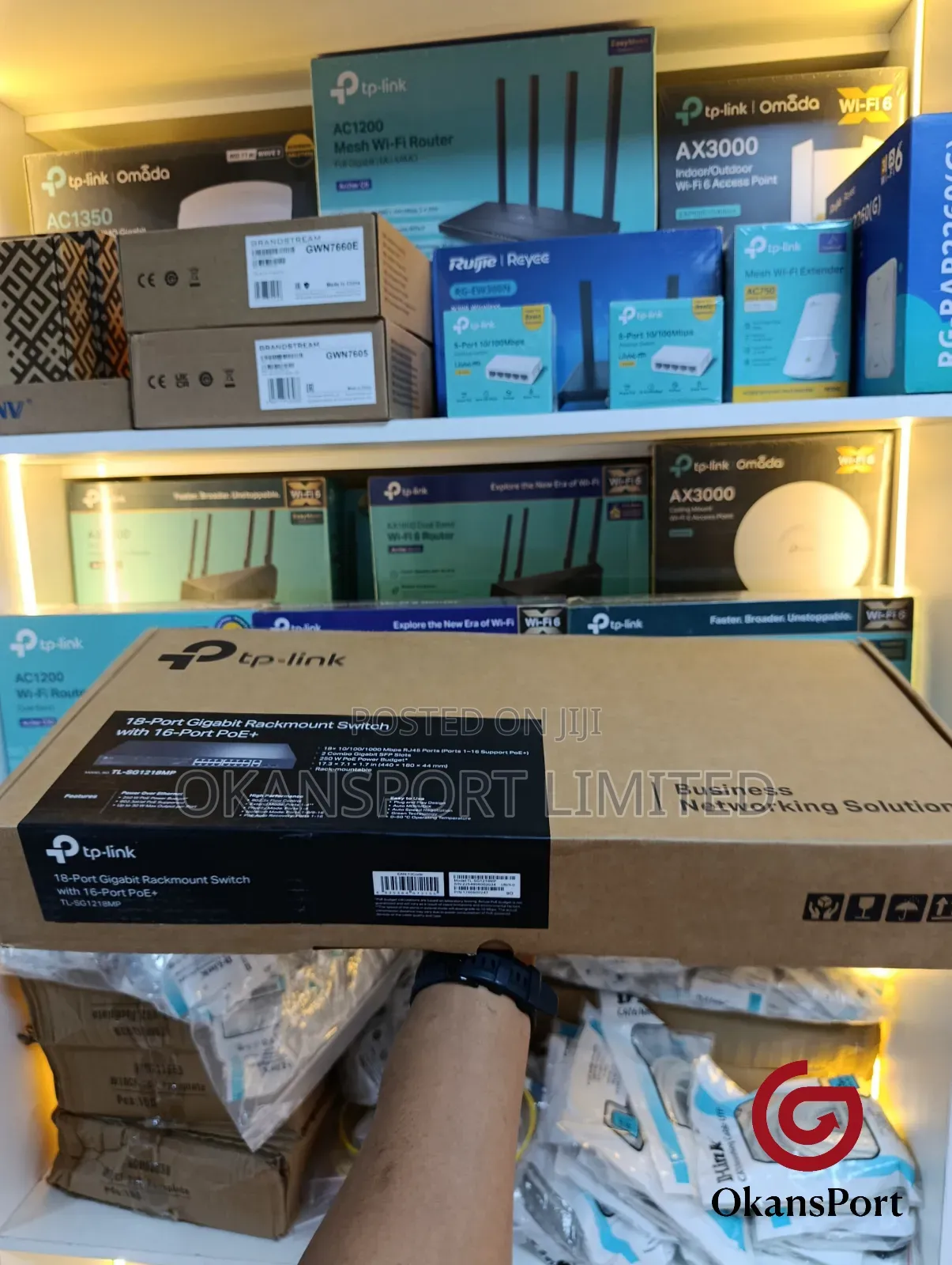 Tp-Link 18 / 16 Port Poe+ Gigabit Switch Sg1218mp Sg1016pe 2 SFP Fiber