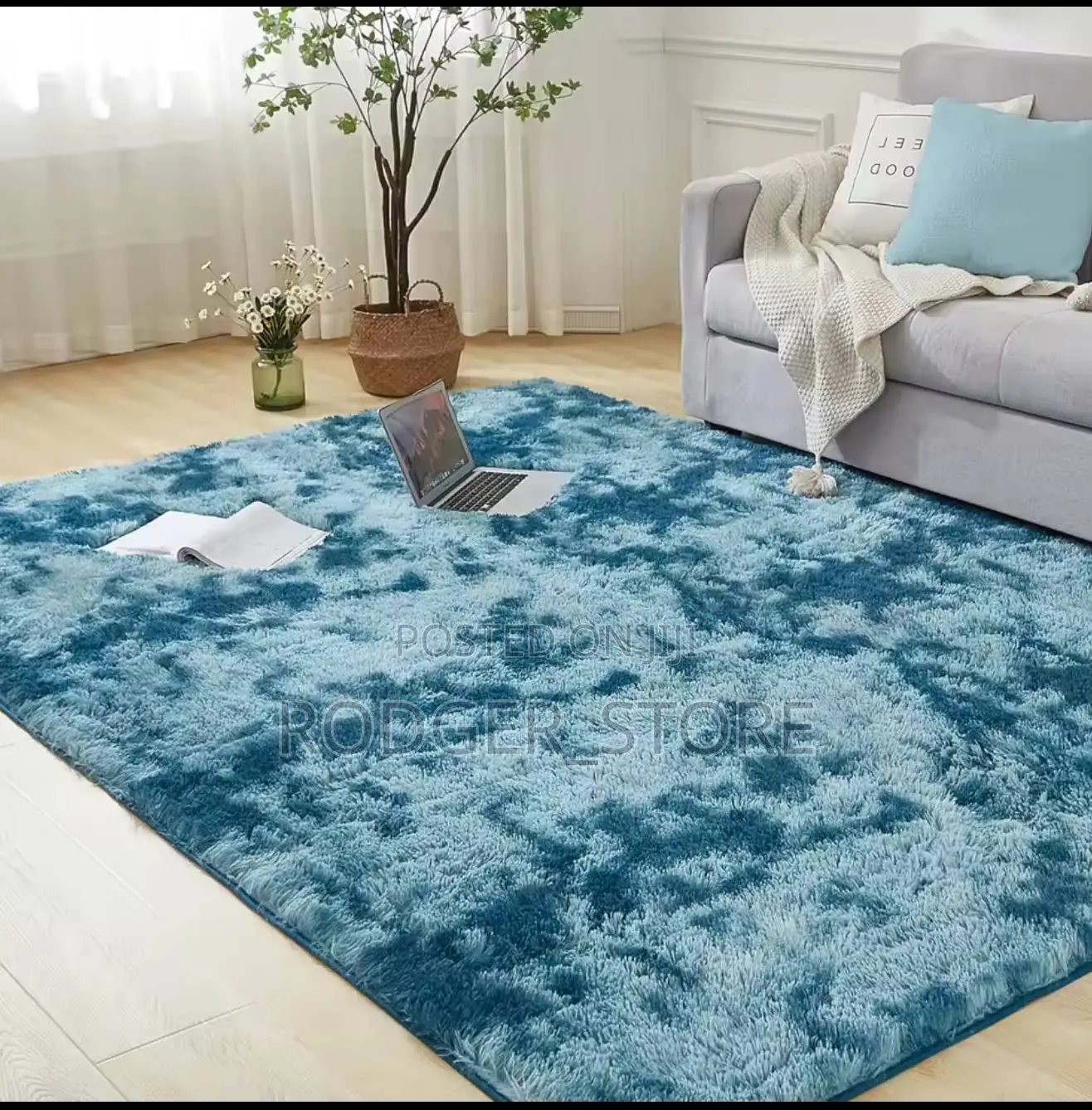 Soft Fluffy Home Rug For Living Room