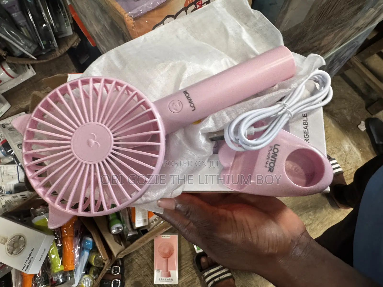 Lontor 4" Rechargeable Hand Fan. Best Importer and Distributor