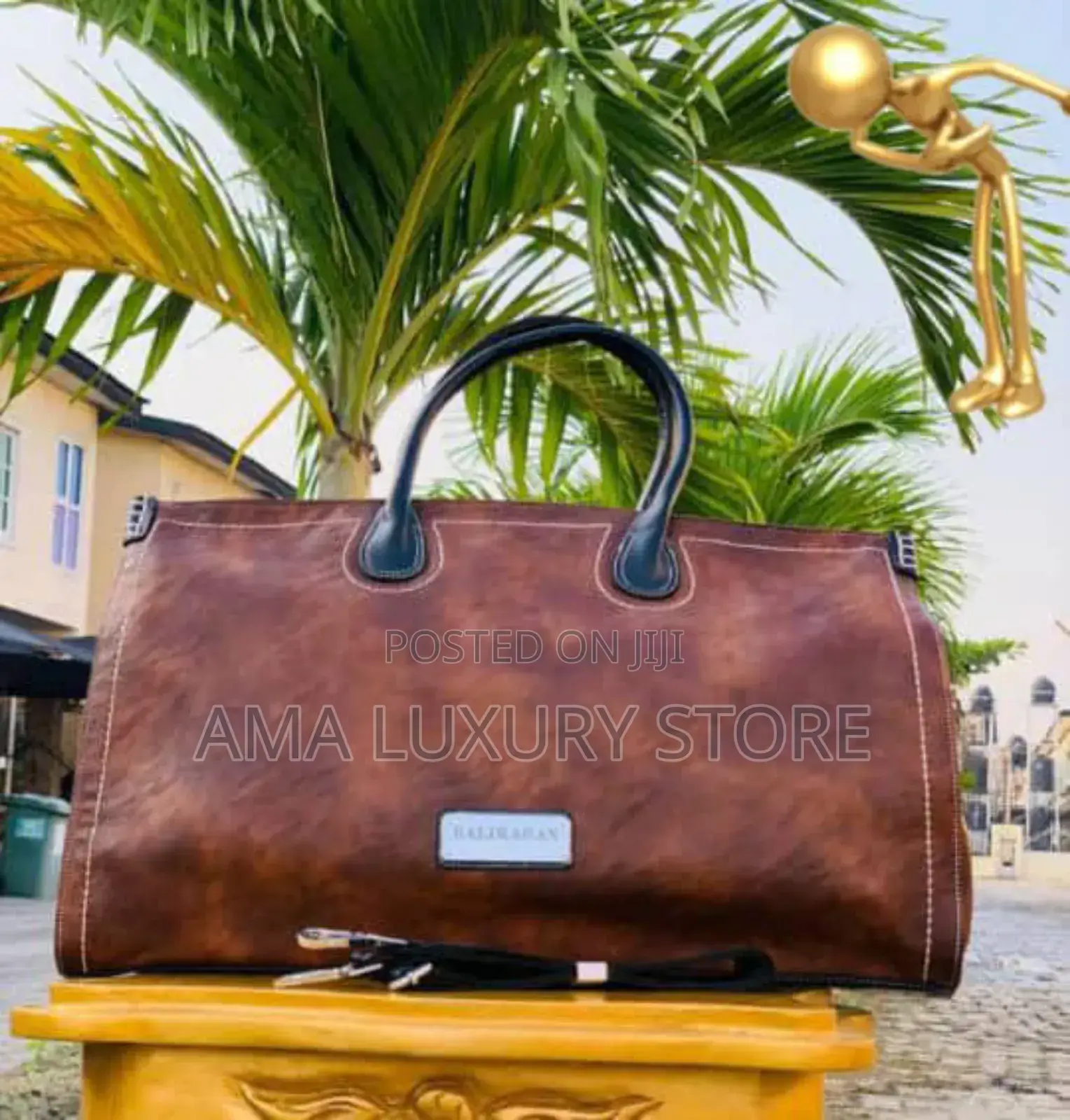Genuine Leather Unisex Duffle/Travel Bags
