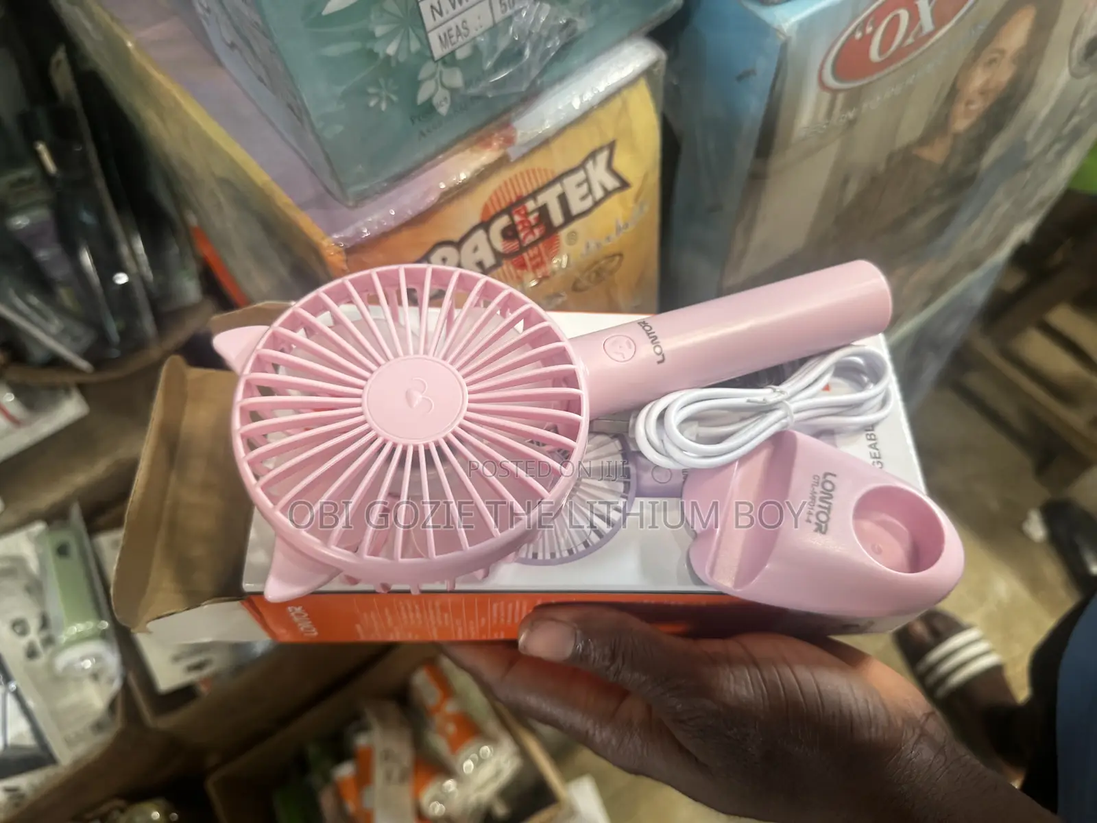High Quality Lontor 4" Rechargeable Hand Fan Best Importer Vendor