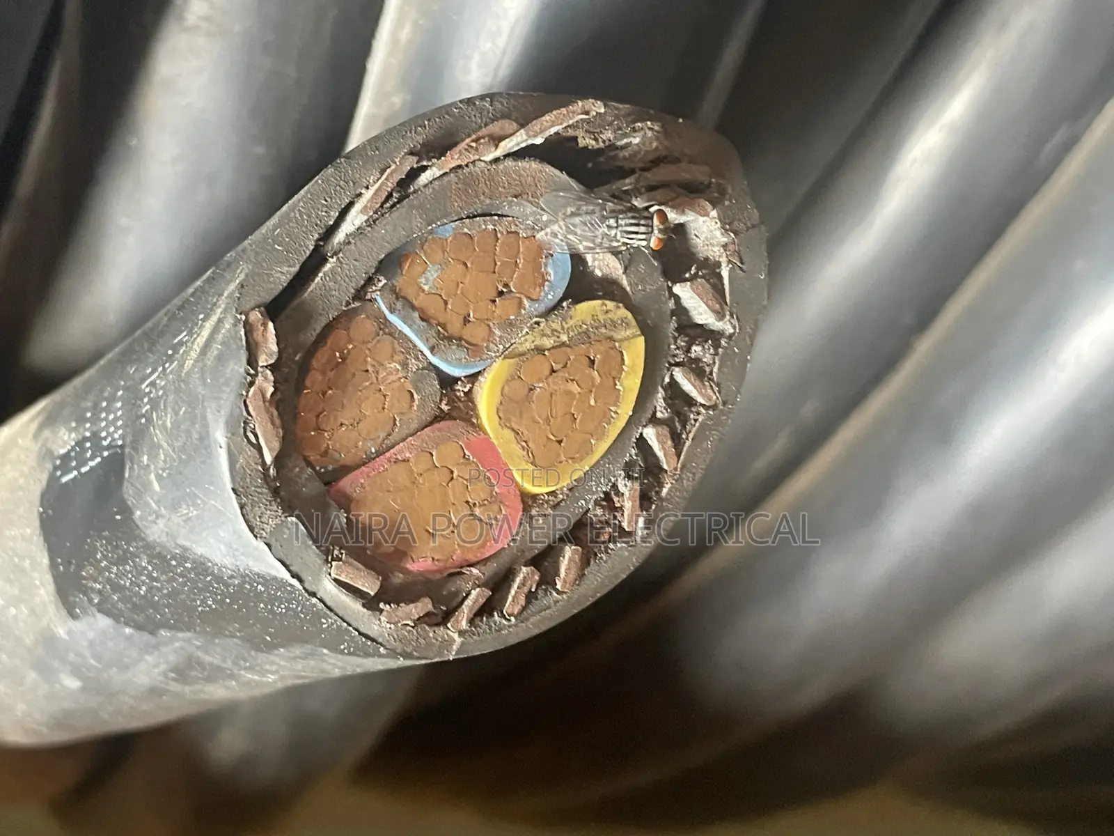 95mm 4core Armored Cable Kabel Metal