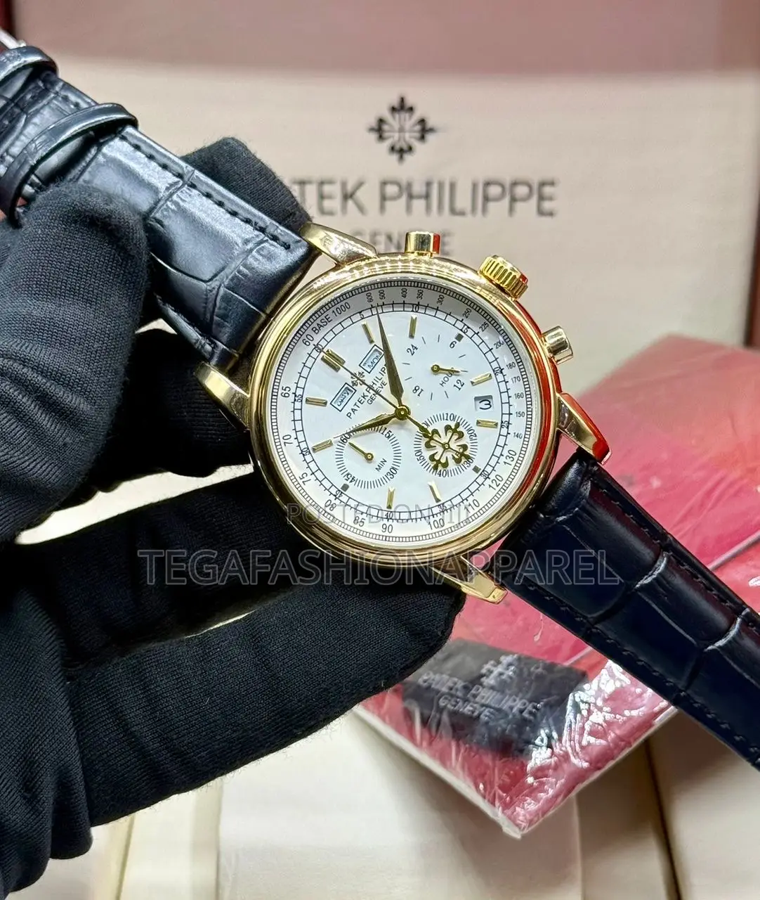 Patek Philippe Genuine Leather Wristwatch