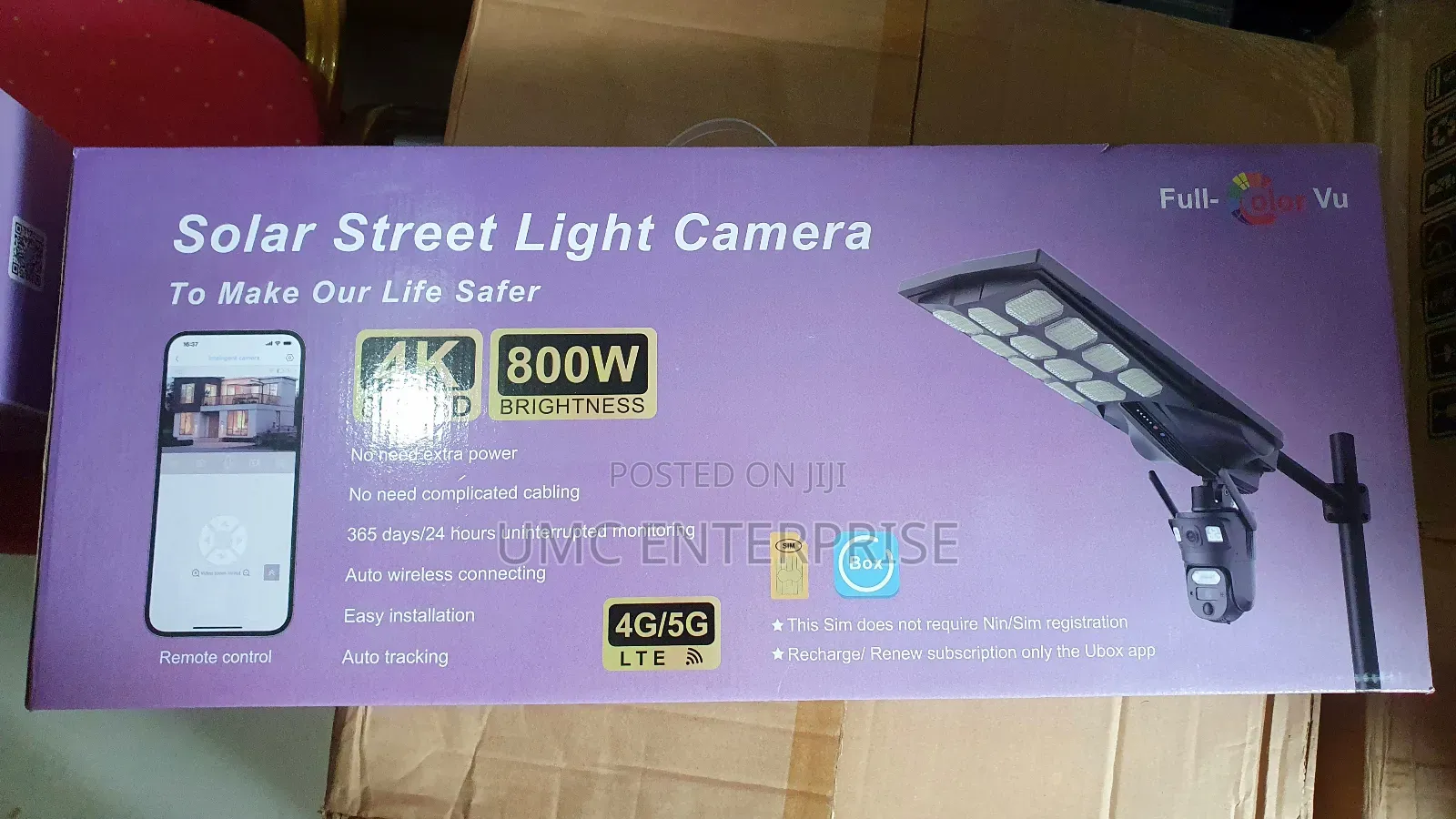 800w Solar Street Light Camera