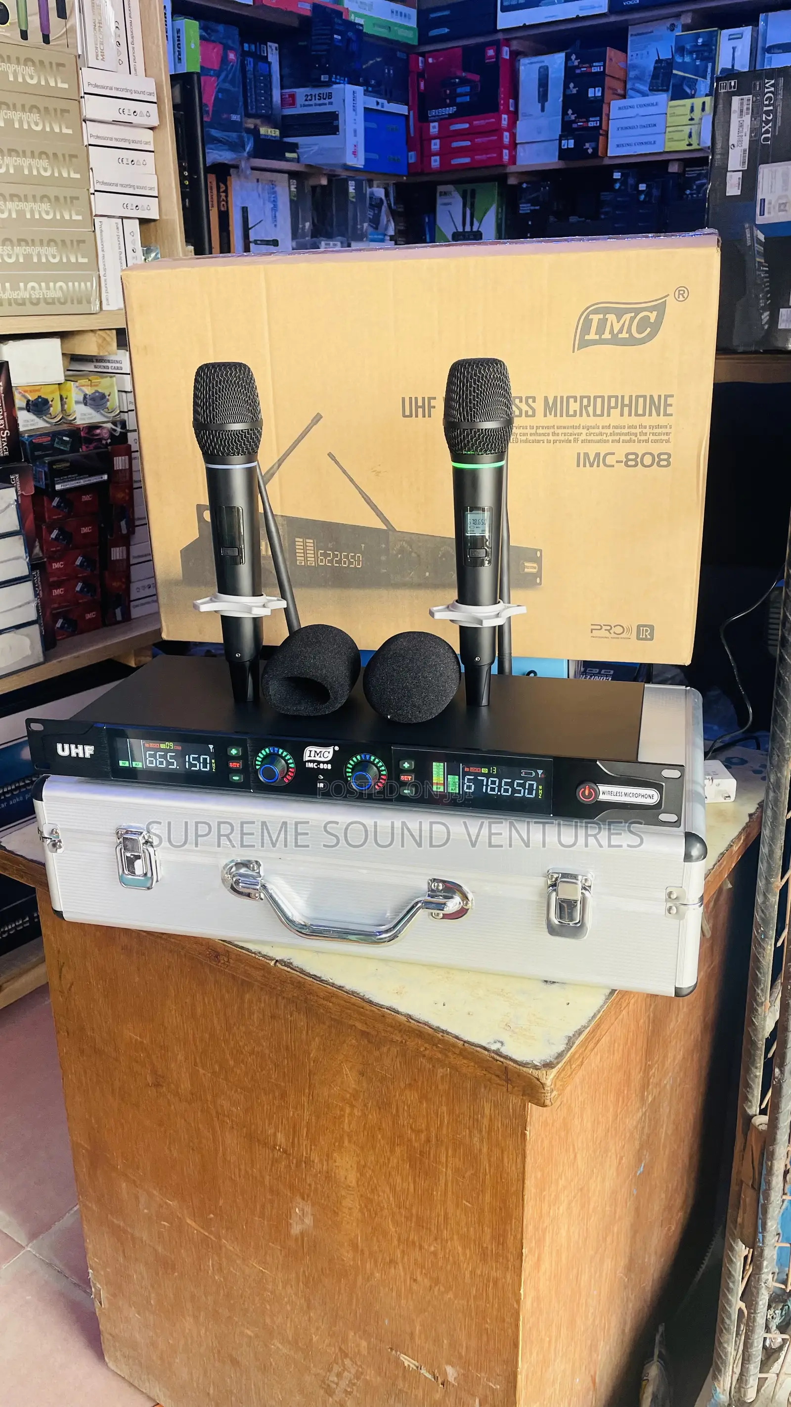 High Quality Imc Dual Handheld Wireless Microphone