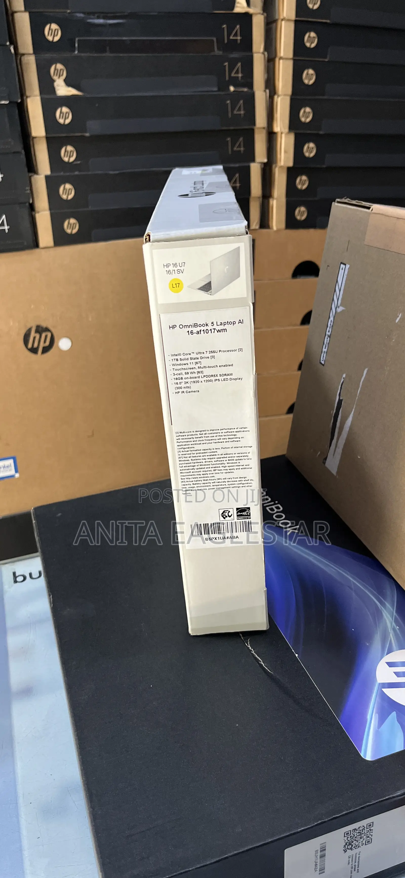 New Laptop HP OmniBook 5 16" 16GB Intel Core Ultra 7 SSD 1T