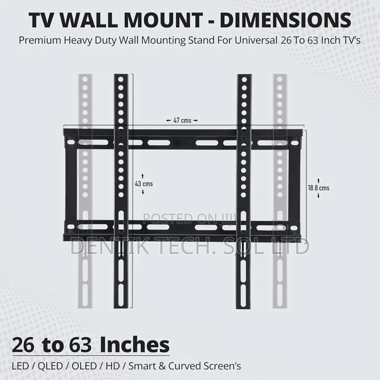 26" To 63" Led / Lcd Tv Wall Bracket