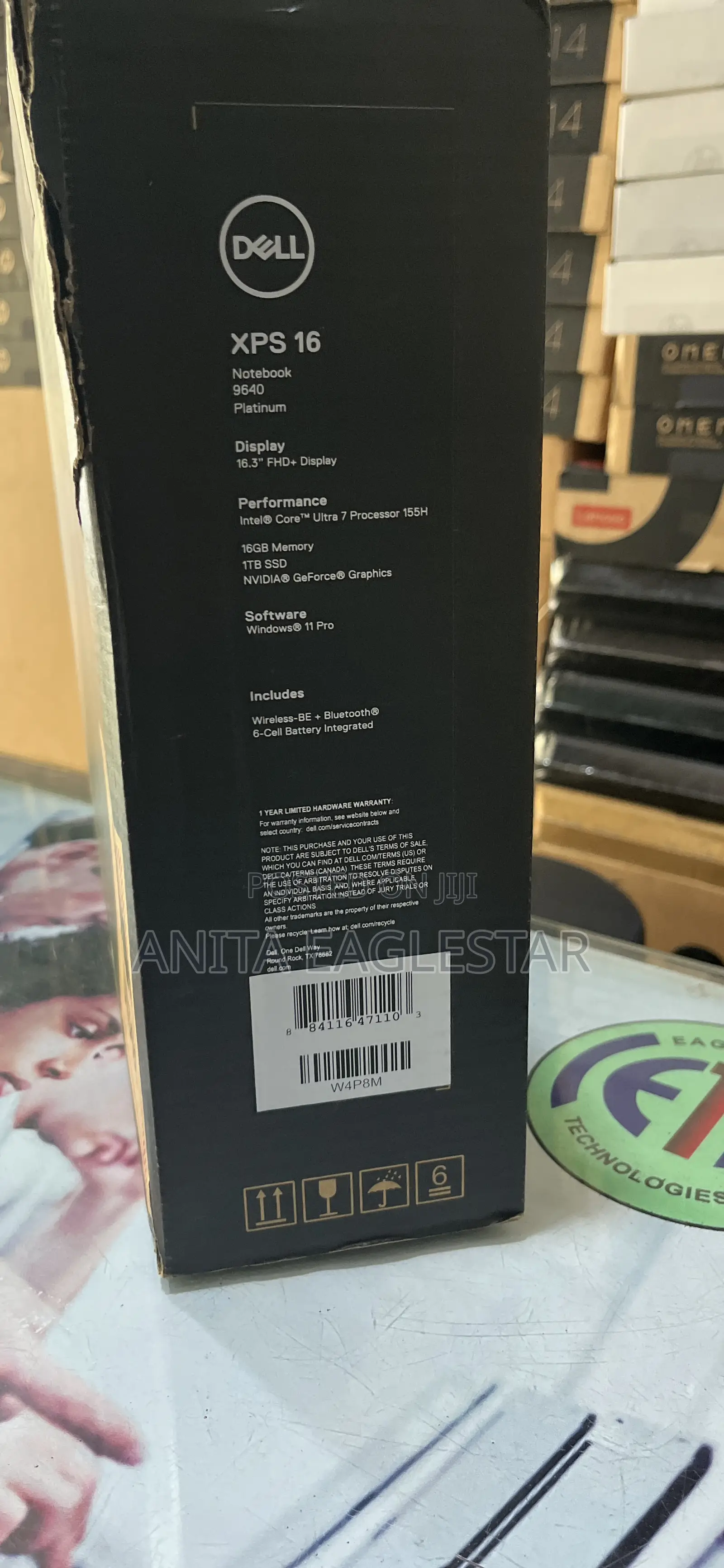 New Laptop Dell XPS 16 9640 16GB Intel Core Ultra 7 SSD 1T