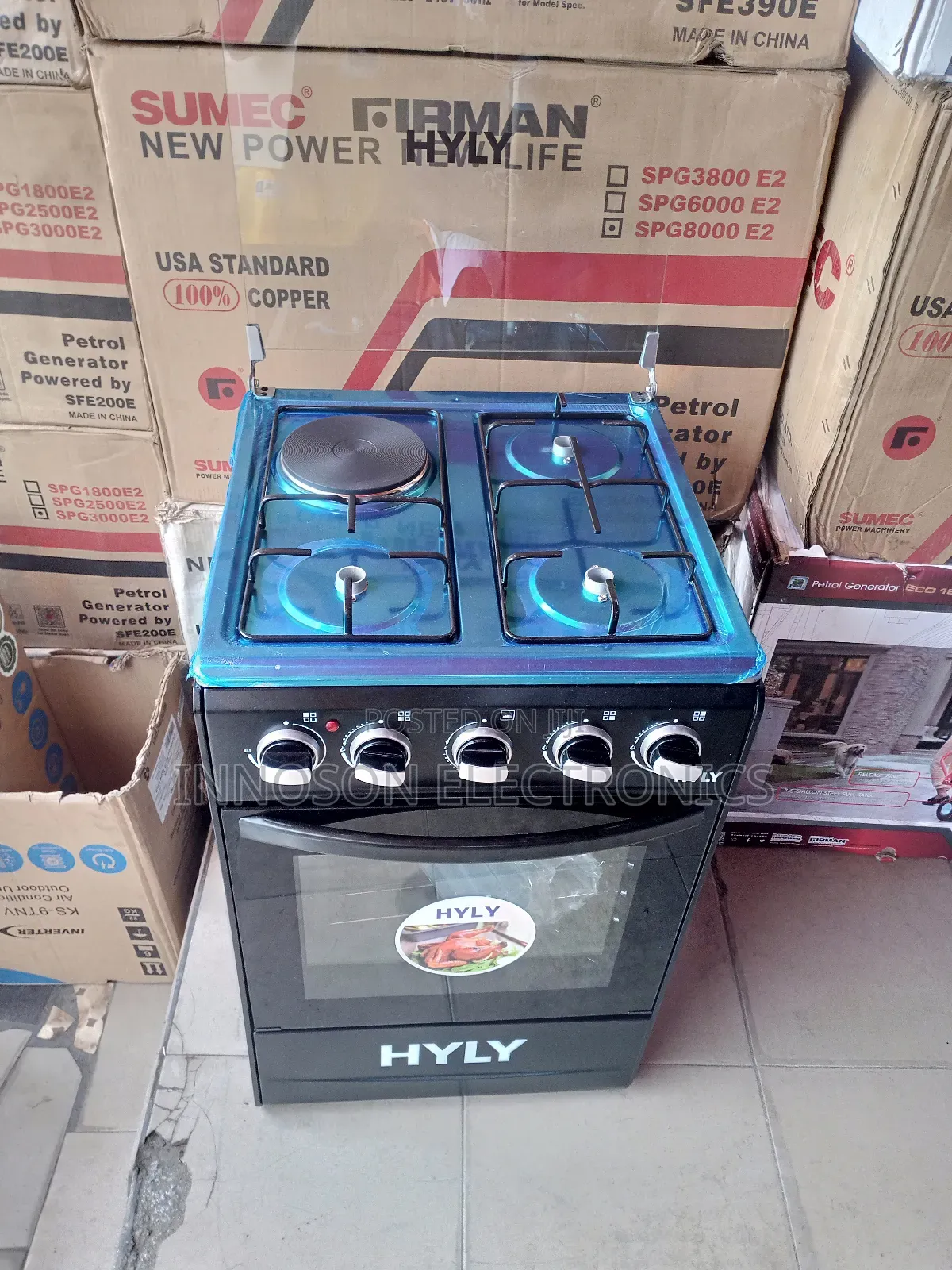Hyly 50*50 3 In 1 Standing Gas And Oven