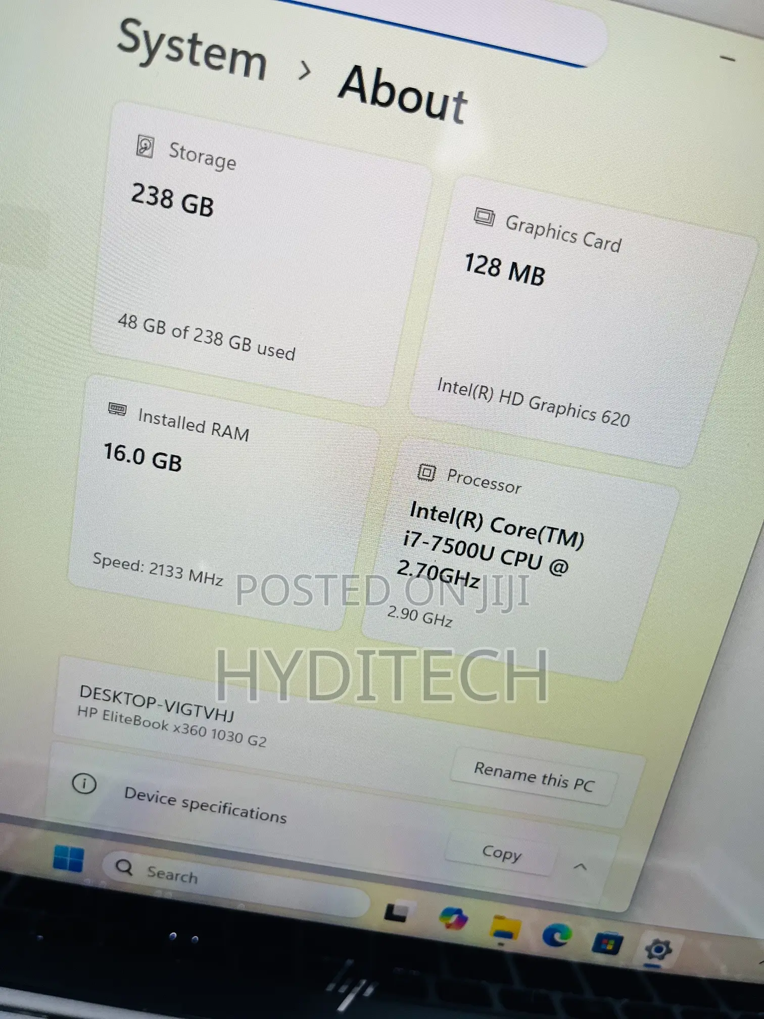Laptop HP EliteBook x360 1030 G2 16GB Intel Core i7 SSD 256GB