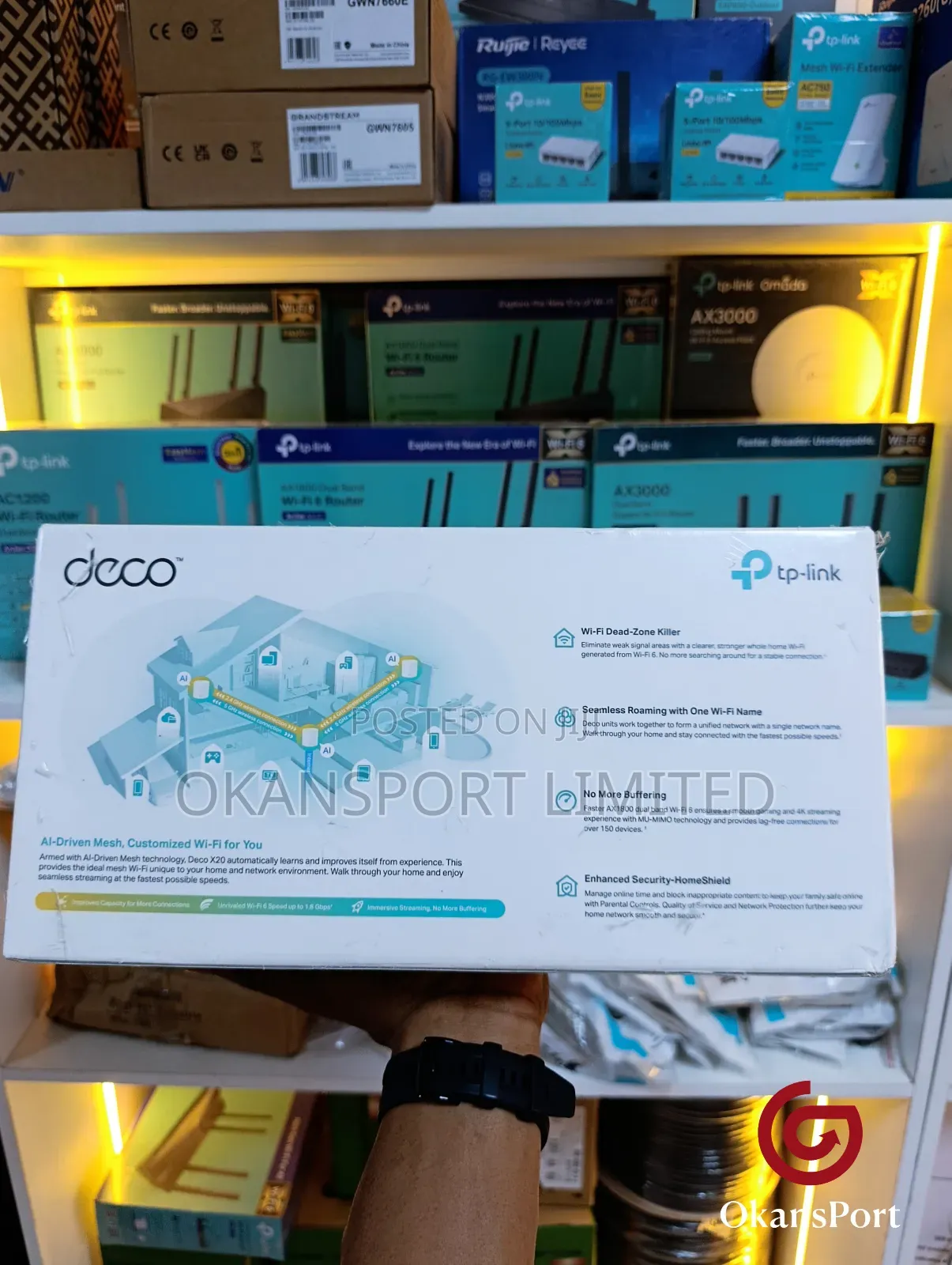 Tp-Link Deco X20 X50 X55 X60 Xe75 Be65 Be85 Be95 Be63 Mesh Wifi 7 Ap