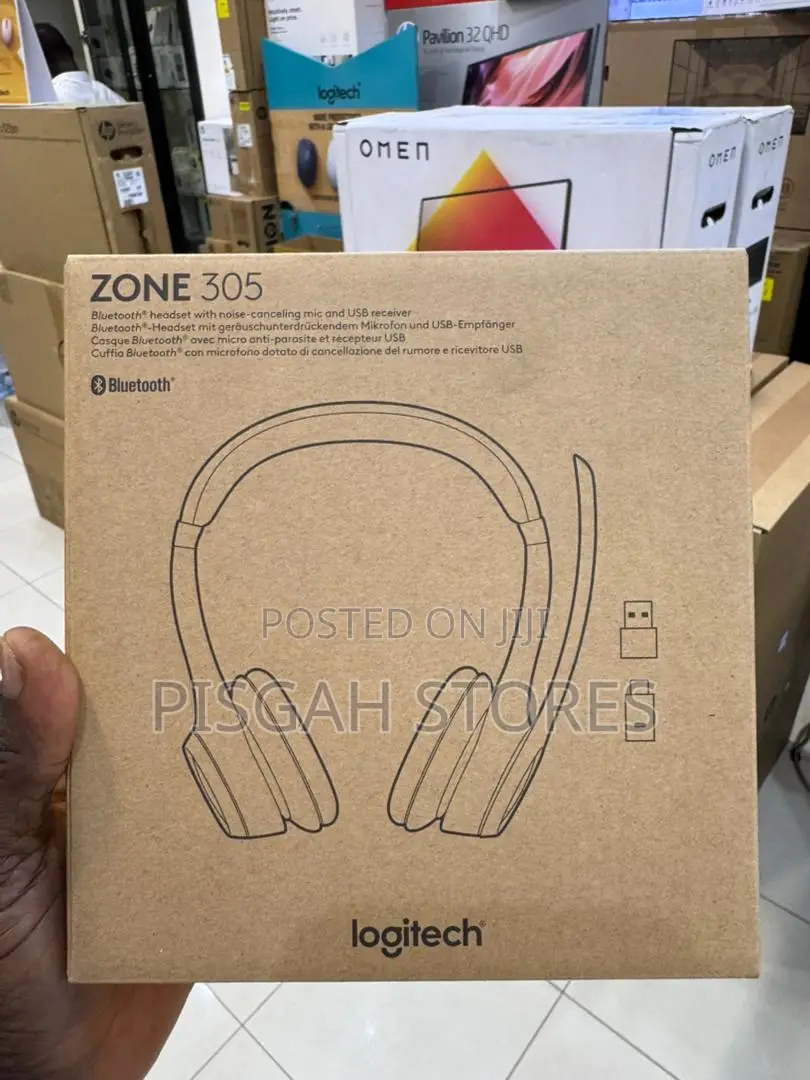 Original Logitech Zone 305 Bluetooth Headset With Noise Canceling Mic