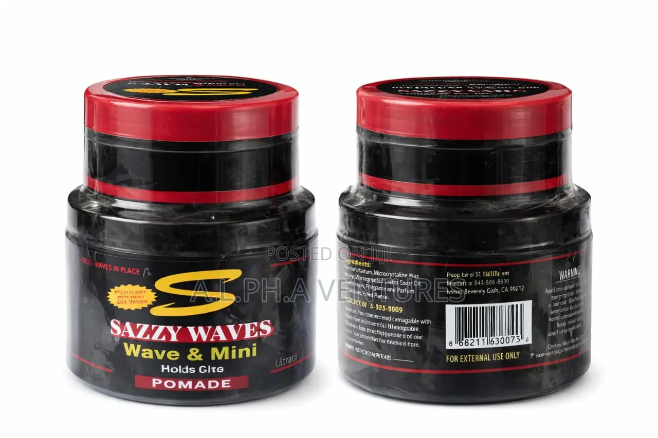 2in1 Sazzy Waves Cream Mini Pomade Ultrablack Relaxer