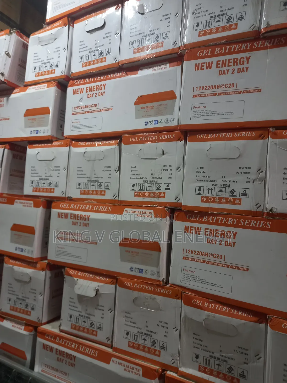 New Energy Day 2 Day 220ah/12v Gel Battery