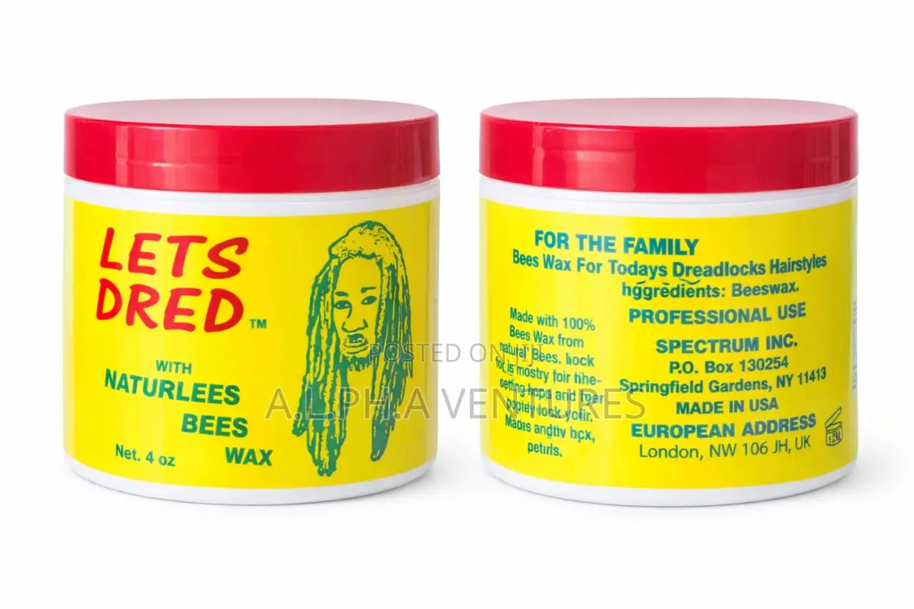 Let’S Dred Natural Bees Wax for Dreadlocks Hair Styling – 4oz