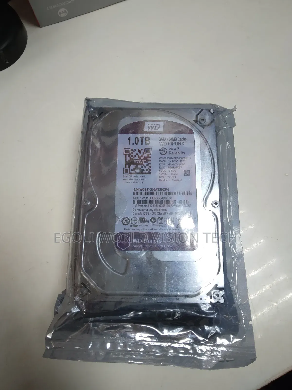 Wd 1tb Purple  Surveillance Hard Drive
