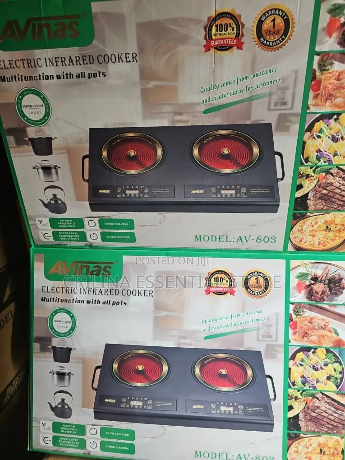 Avinas Electric Double Burner Hot Plate-3500w+3500w