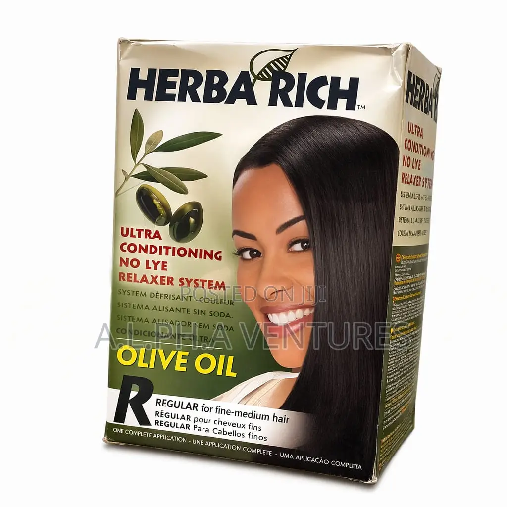 Herbarich Olive Oil Ultra Conditioning No-Lye Hair Relaxer Kit