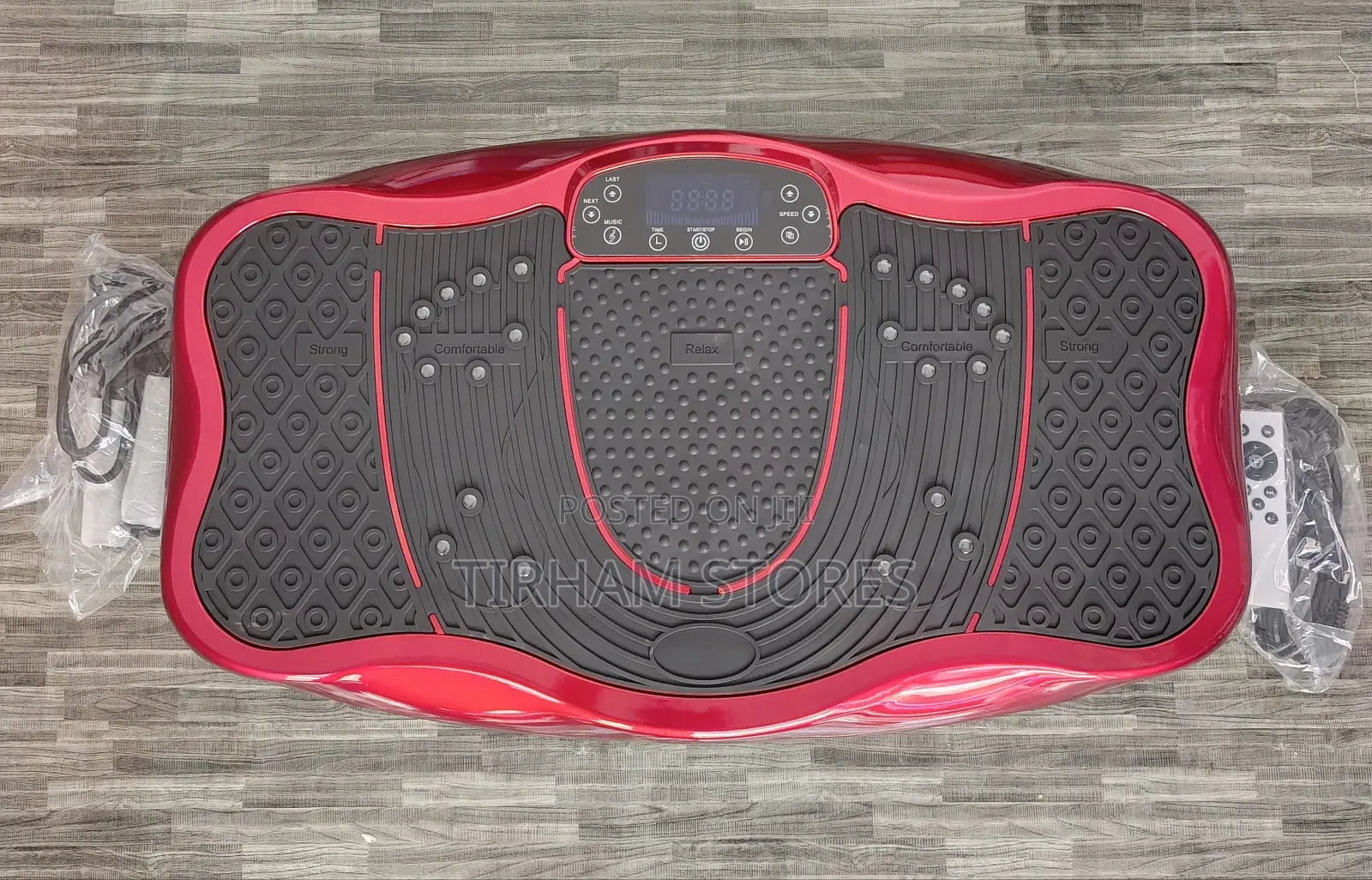 Vibration Plate/Ultrathin Body Massager With Resistance Bands