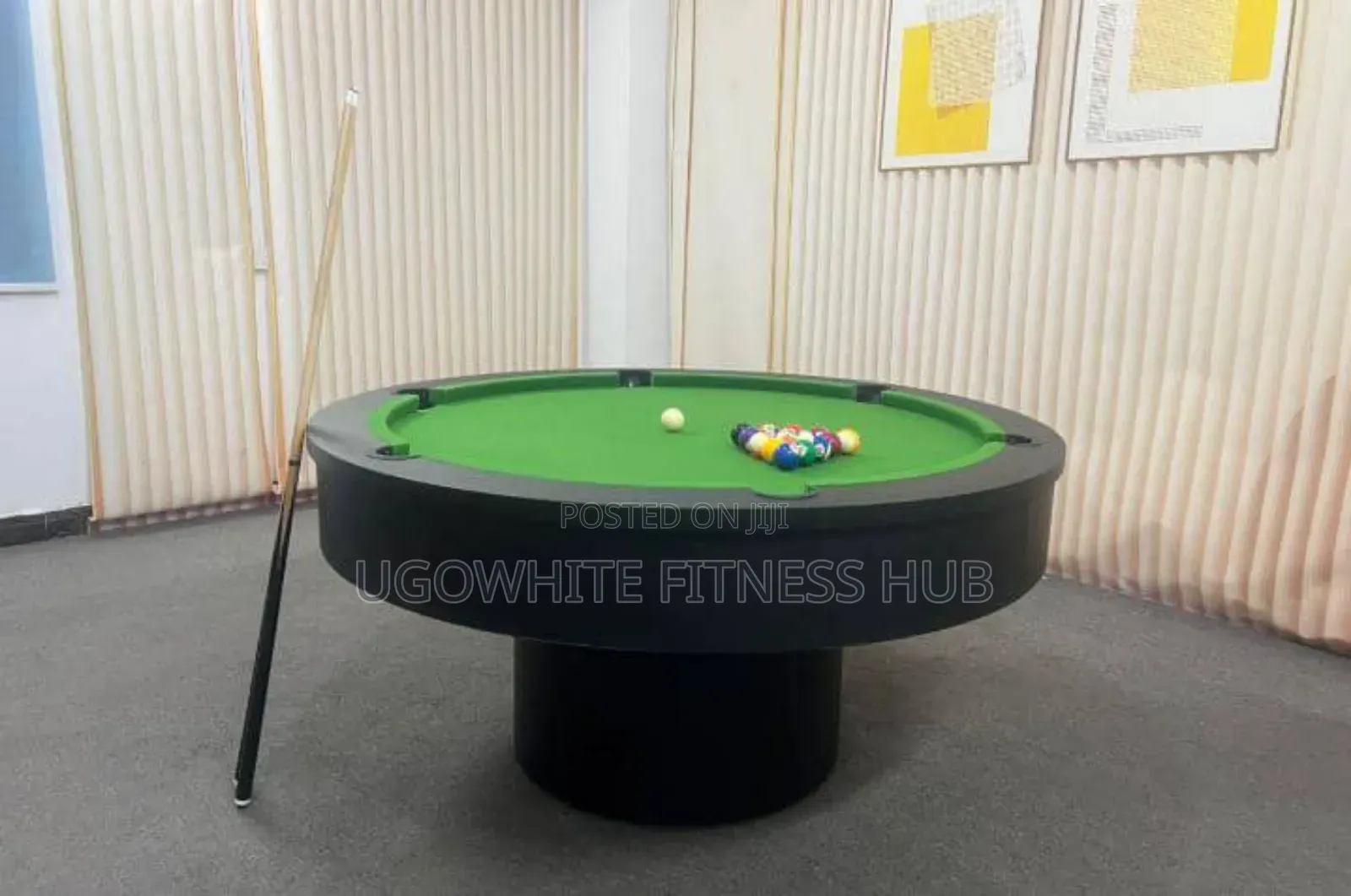This Is a Classic Round British Pool Table,