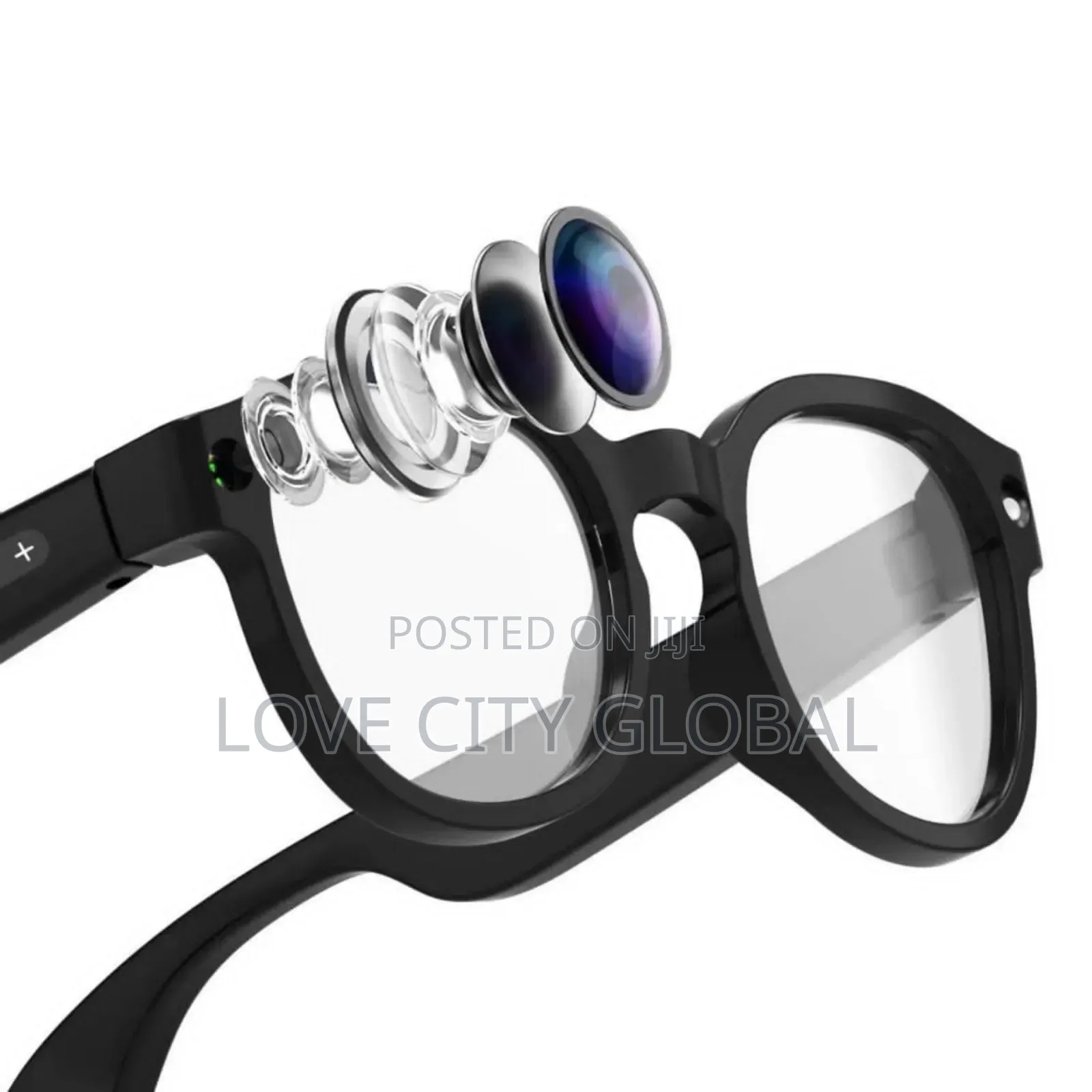 Aimb-S1 Smart Glass 8mp Hd Camera Video Ai Chatgpt Enc Bt Call, 3 Lens
