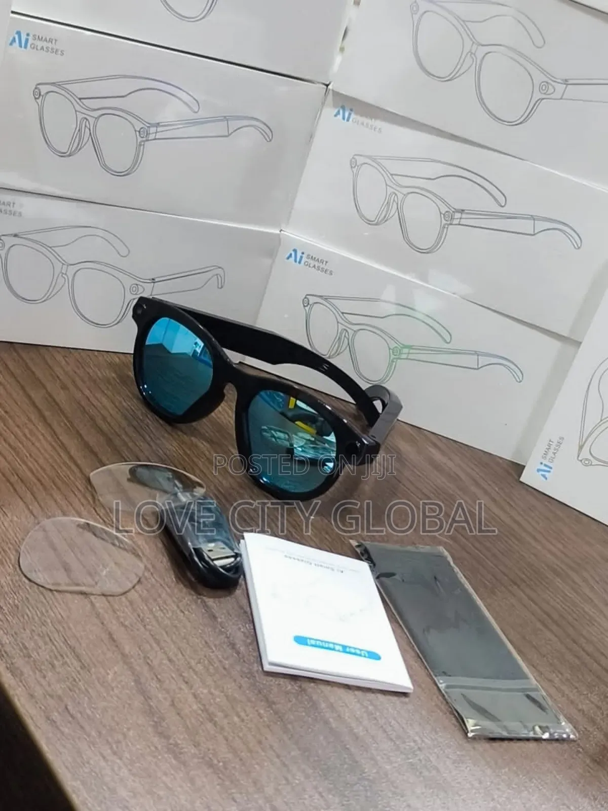 900w Pixel M89 Ai Smart Glass Camera for Anc Bt Call Music M88, 2 Lens