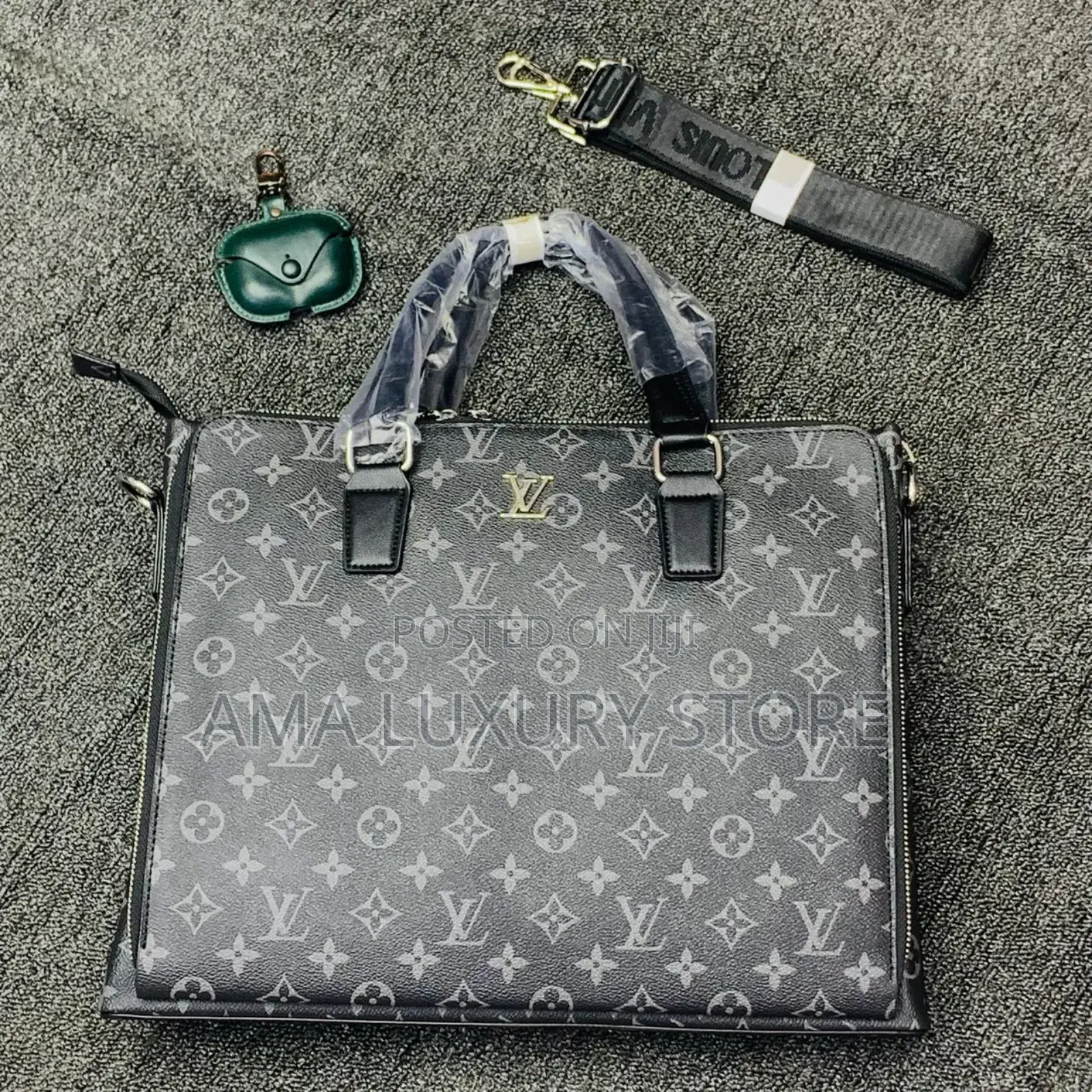 Versace, Louis Vuitton, Gucci Luxury Leather Designer Laptop Bags