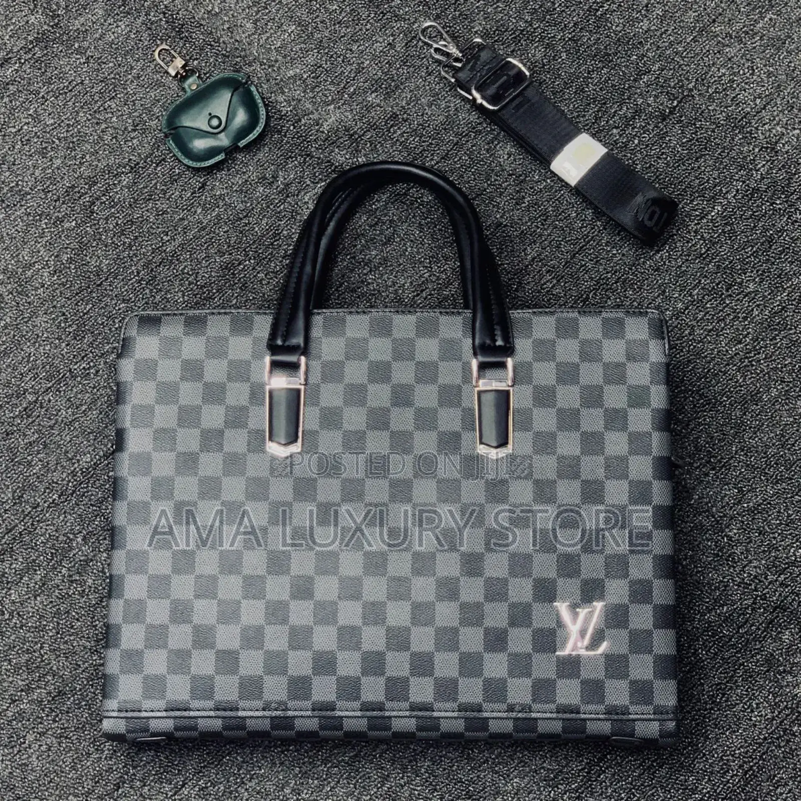 Versace, Louis Vuitton, Gucci Luxury Leather Designer Laptop Bags