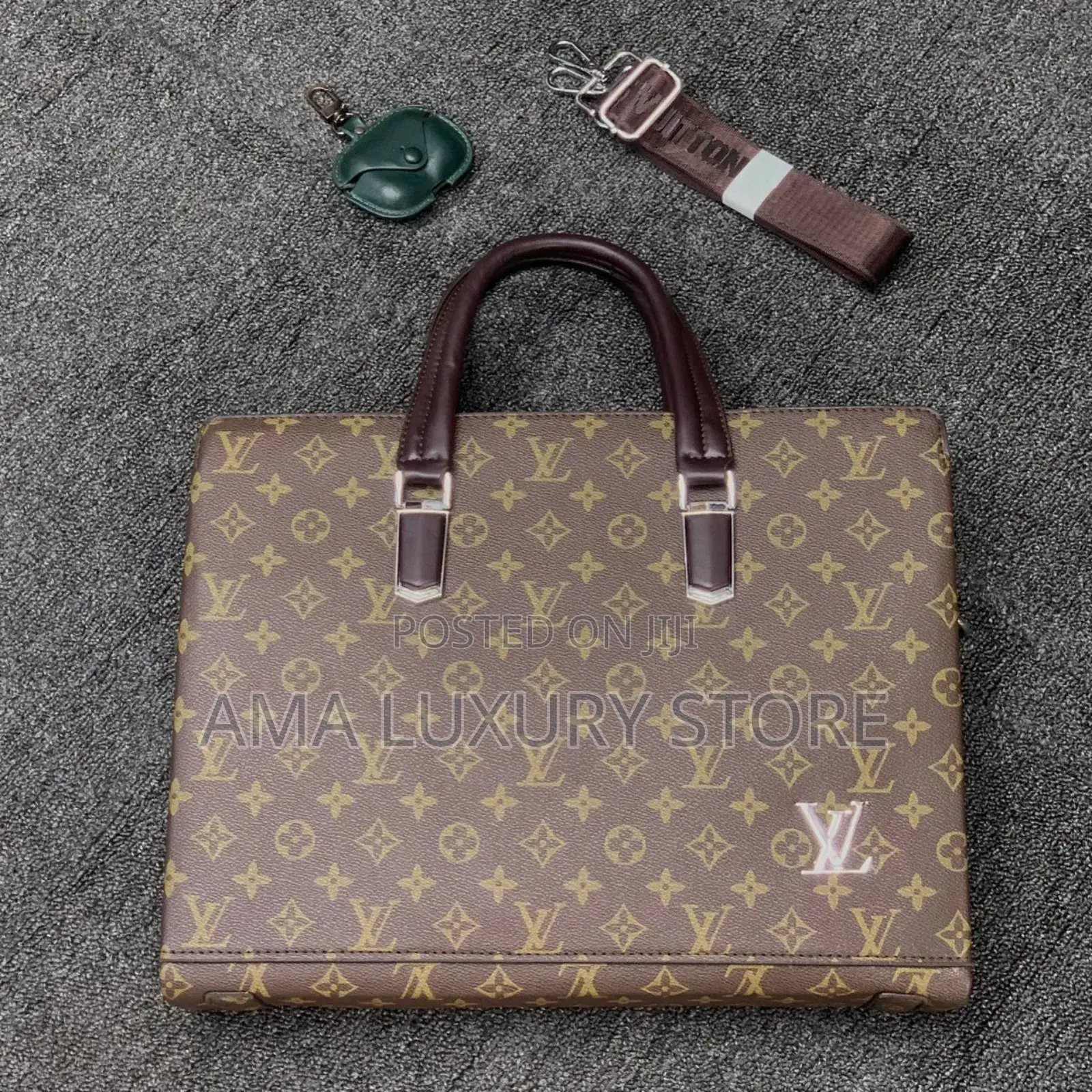 Versace, Louis Vuitton, Gucci Luxury Leather Designer Laptop Bags
