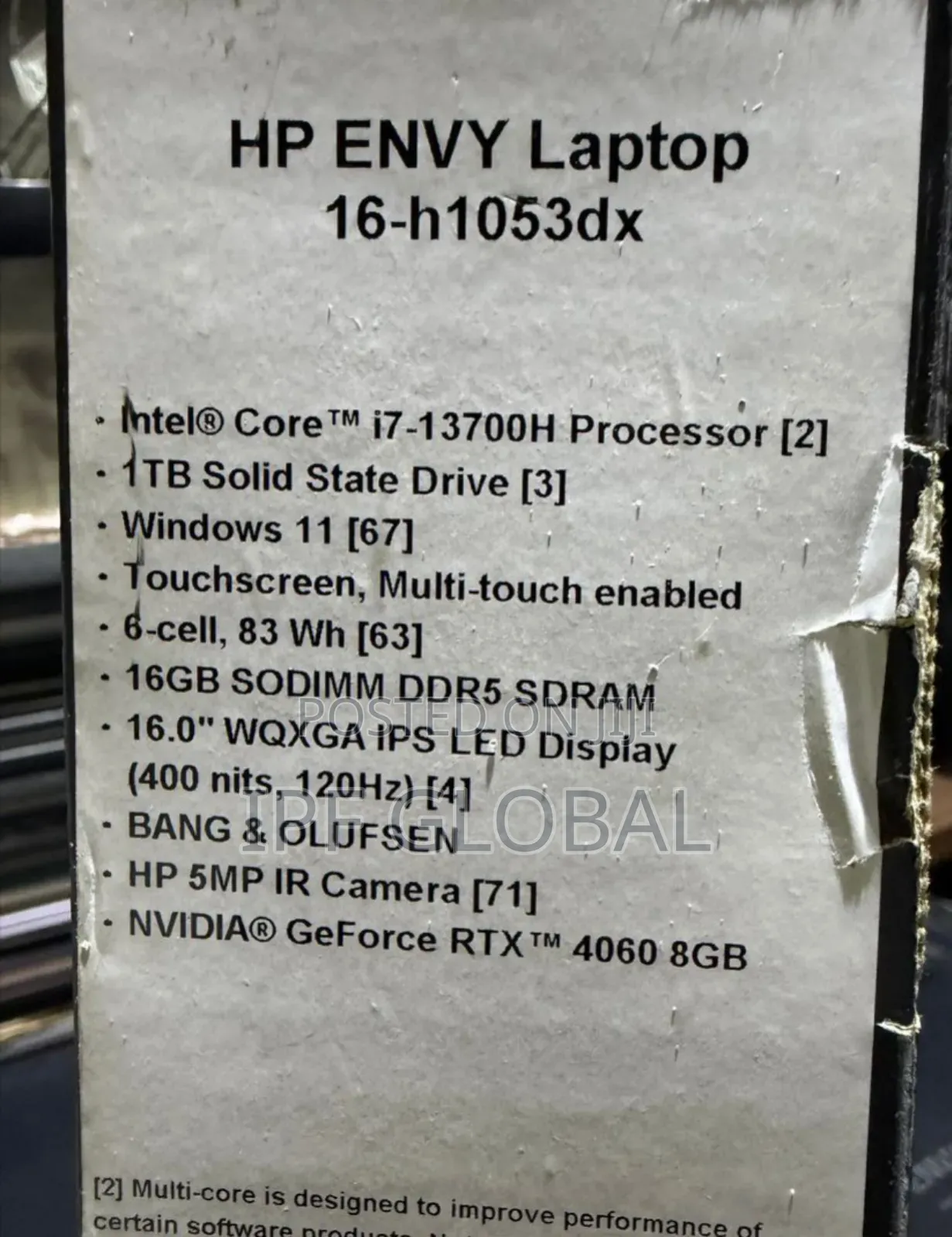 New Laptop HP Envy 16 Gaming 16-h1023dx 16GB Intel Core i7 SSD 1T