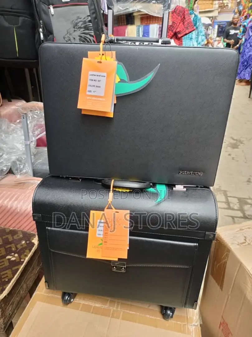 Genuine Leather Briefcase (Leaves King)