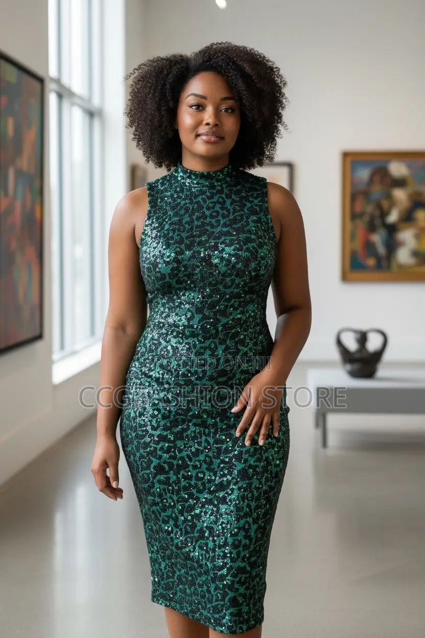 Green Party Dress