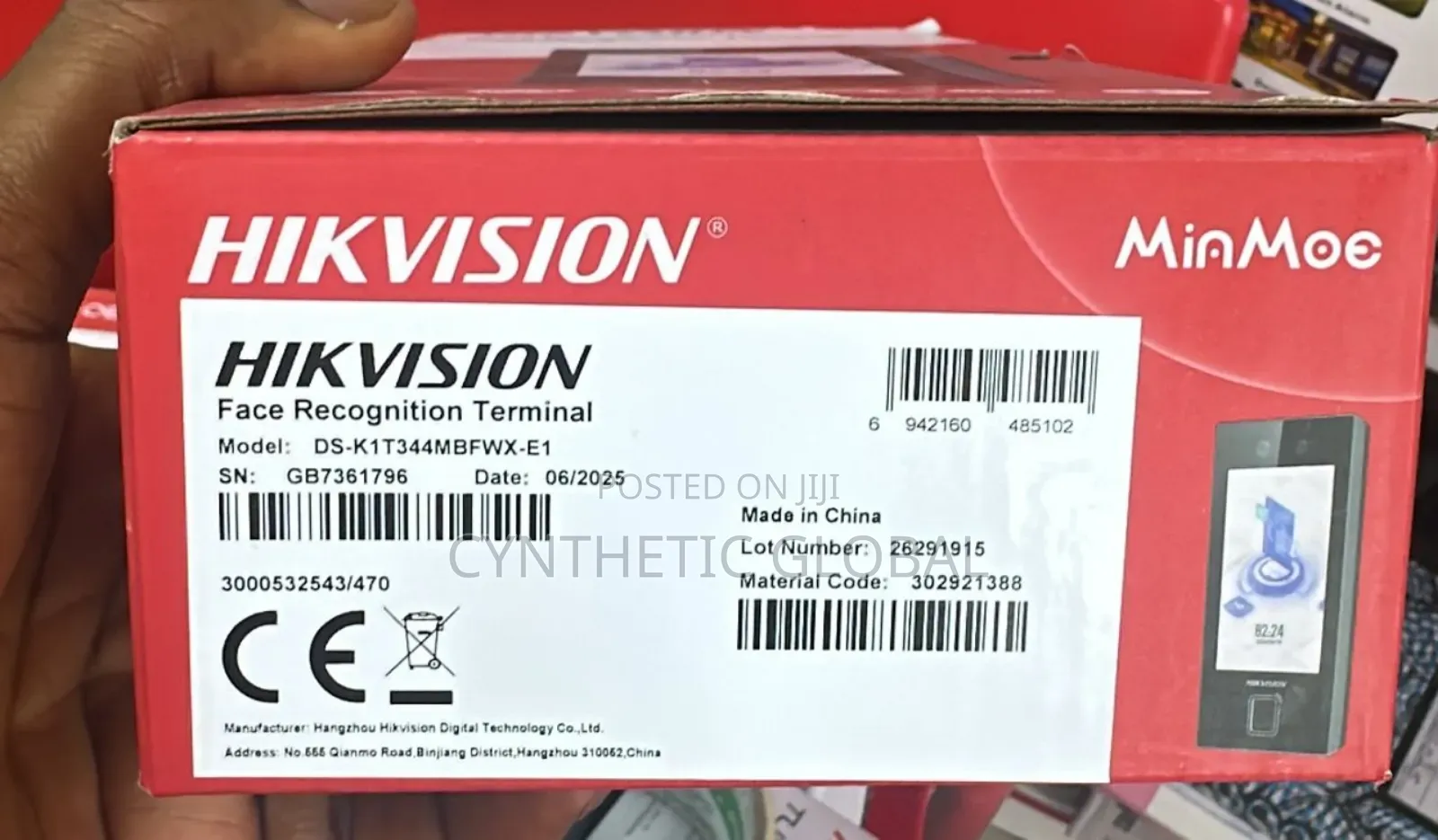 Ds-K1t344mbfwx-E1 Hikvision Minmoe Facial Recognition Terminal