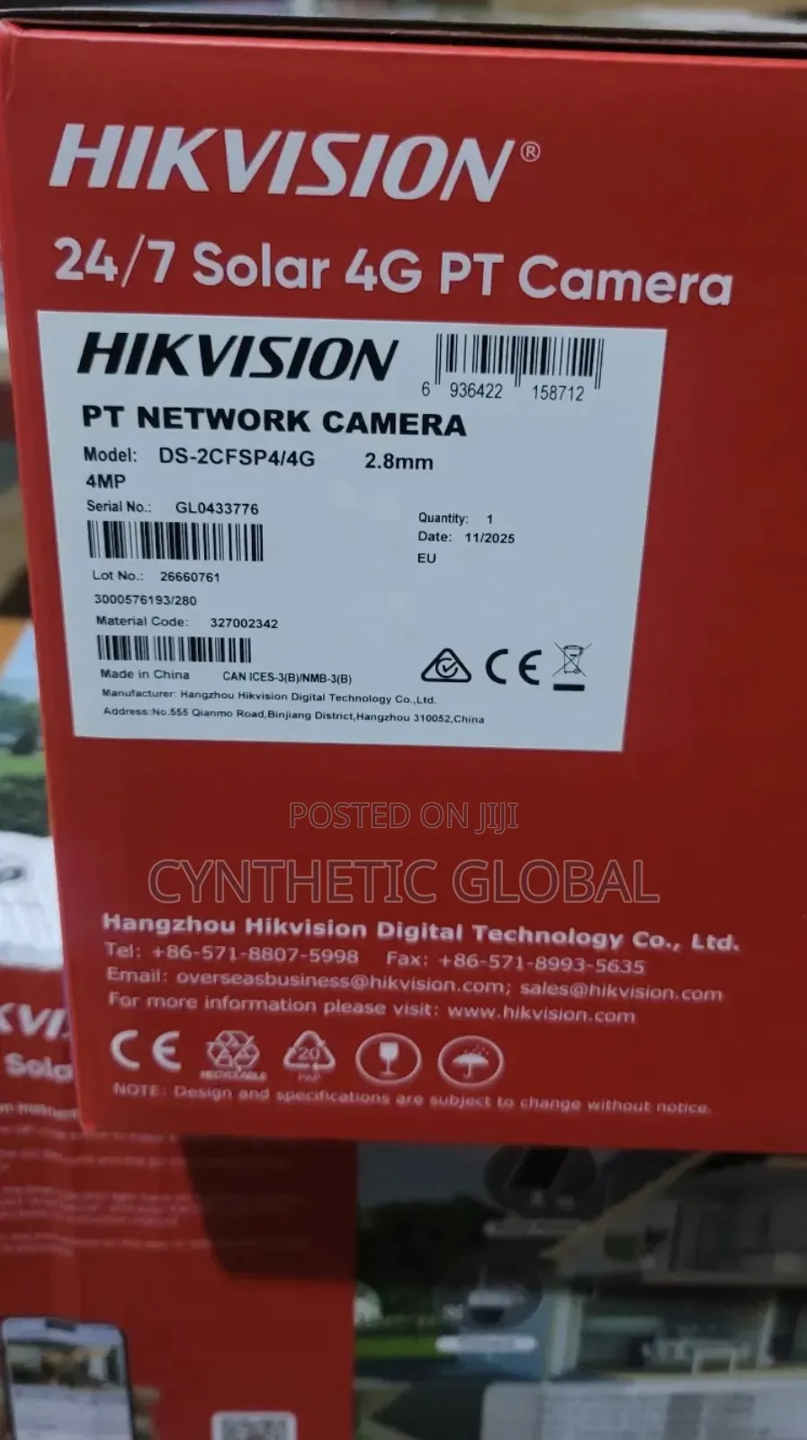 Ds-2cfsp4/4g Hikvision 24/7 4mp Solar Pt Camera