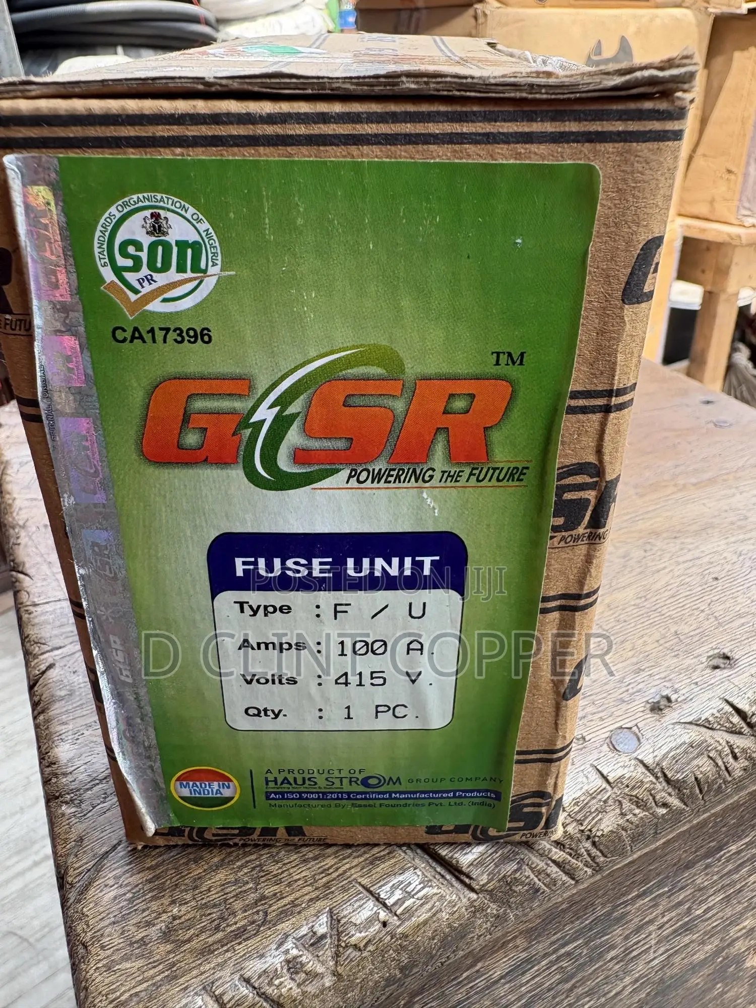 100 Amps GSR Fuse Unit