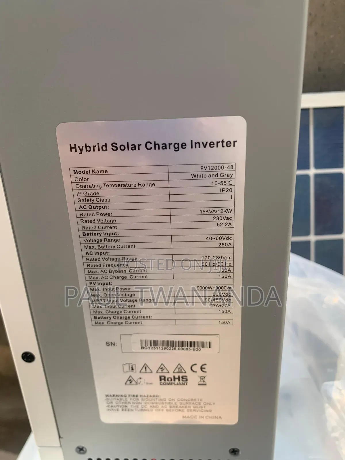 Haisic 15kva 48v Hybrid With Dual MPPT