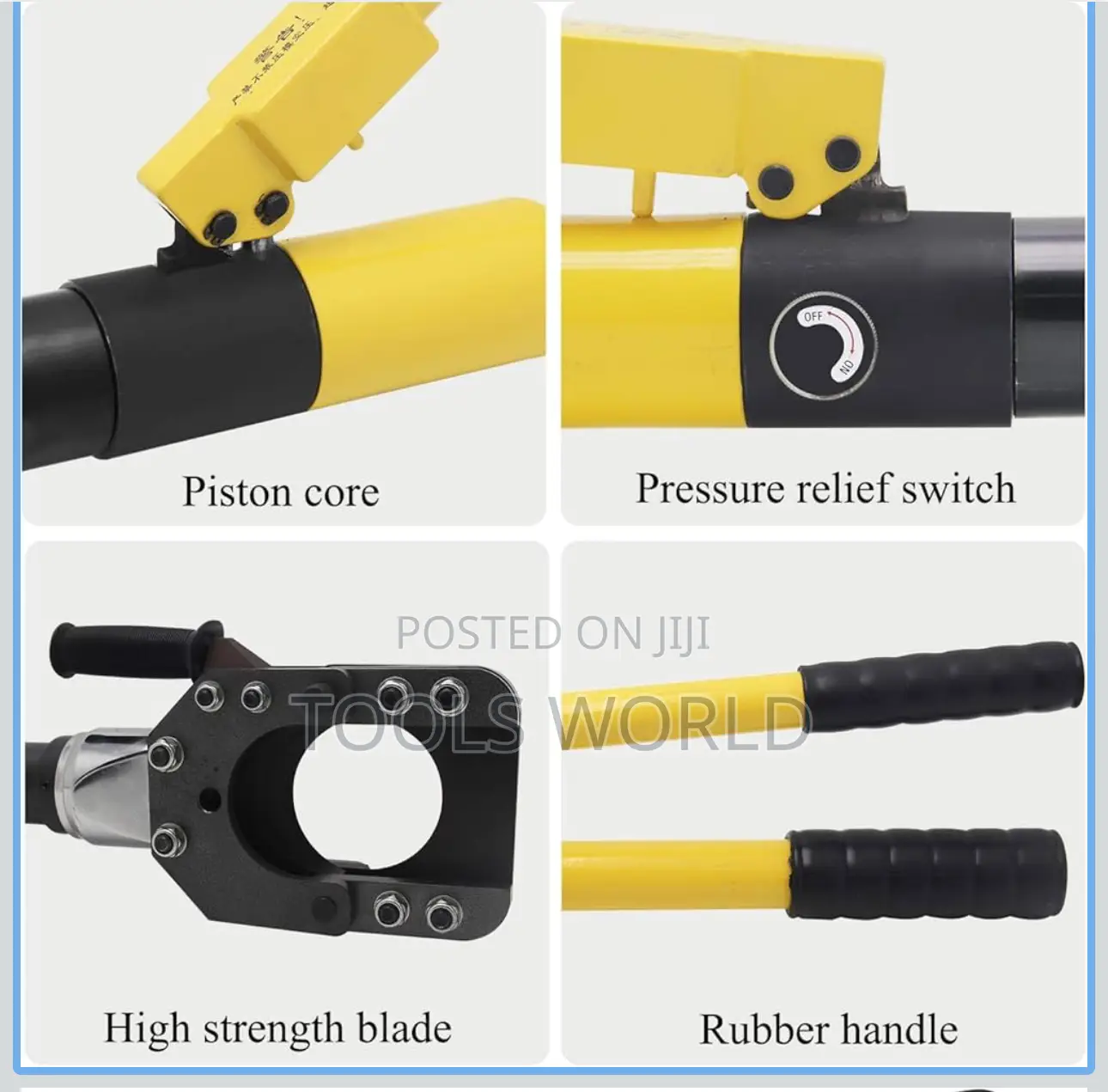 Power for Clean Cable Cuts – 400mm Hydraulic Cable Cutter