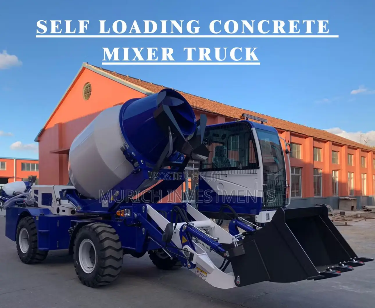 All-in-One 4 Cubic Concrete Mixer Truck for on-Site Mixing Transport