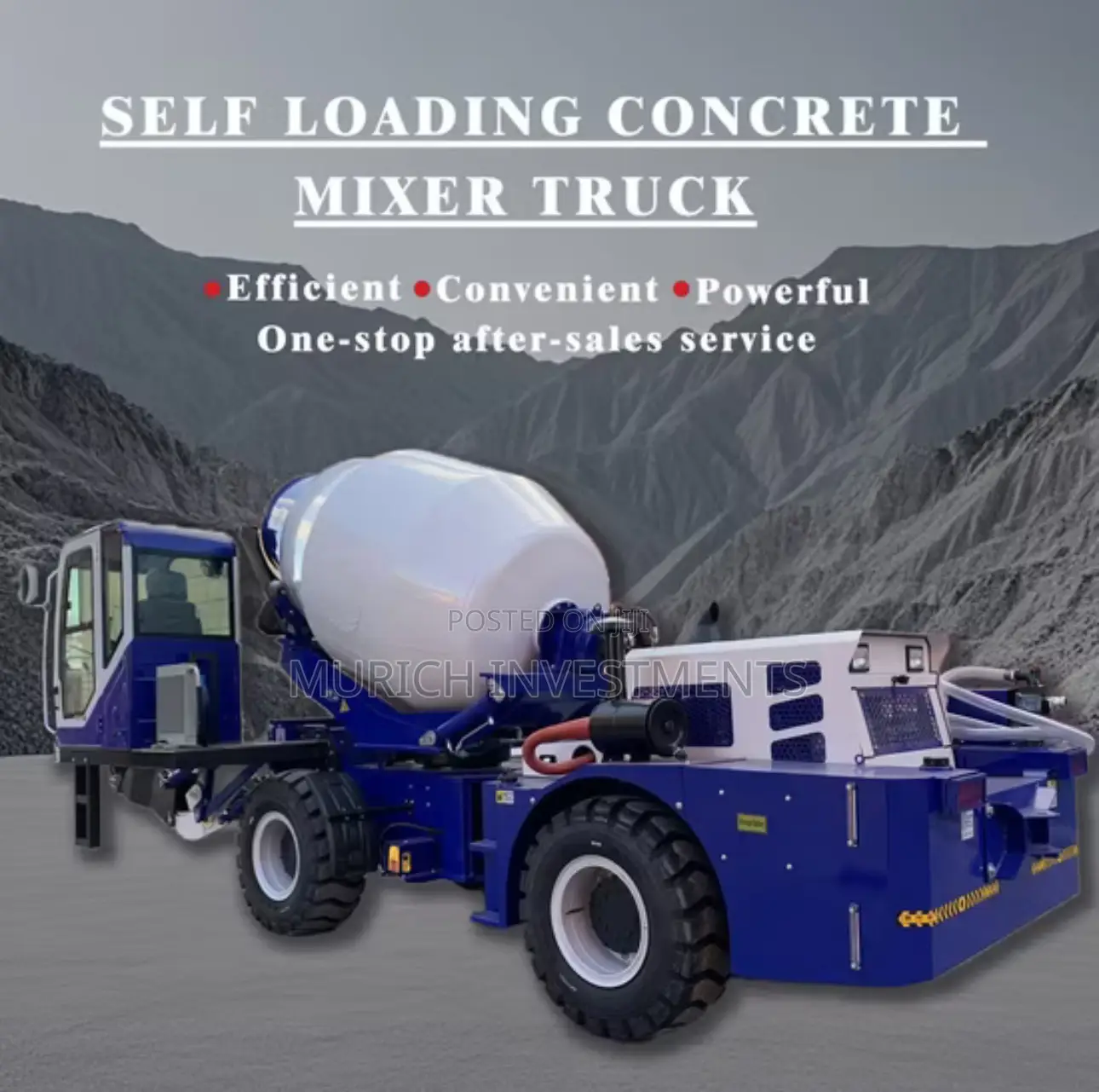 All-in-One 4 Cubic Concrete Mixer Truck for on-Site Mixing Transport