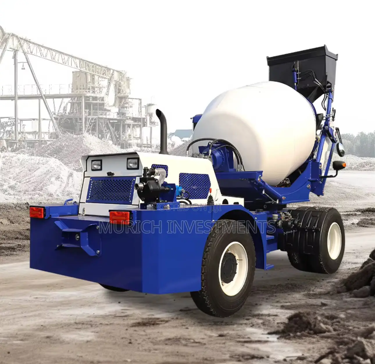 All-in-One 4 Cubic Concrete Mixer Truck for on-Site Mixing Transport