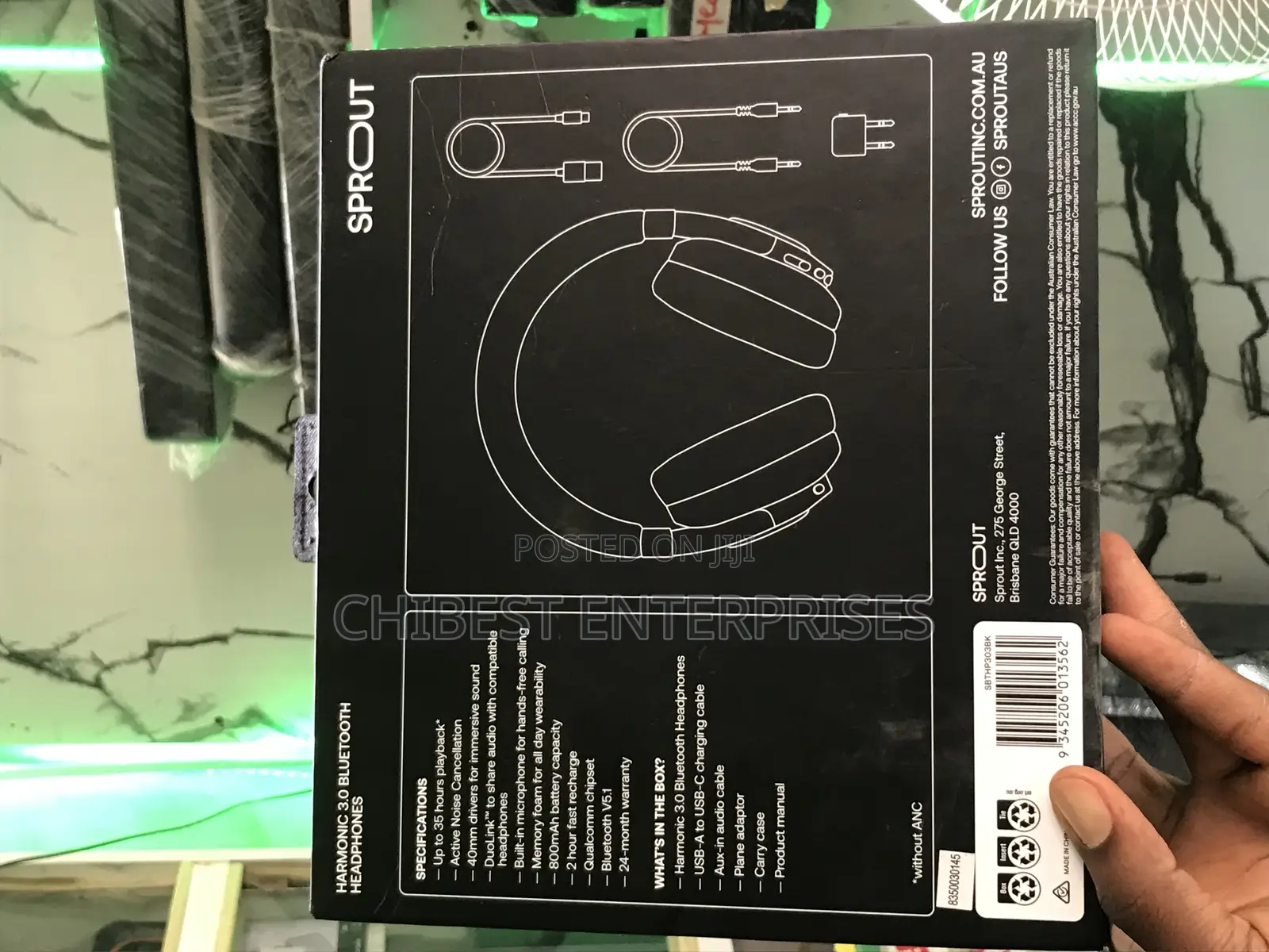 Sprout Harmonic 3 Original With Anc Bluetooth Wireless Headphone
